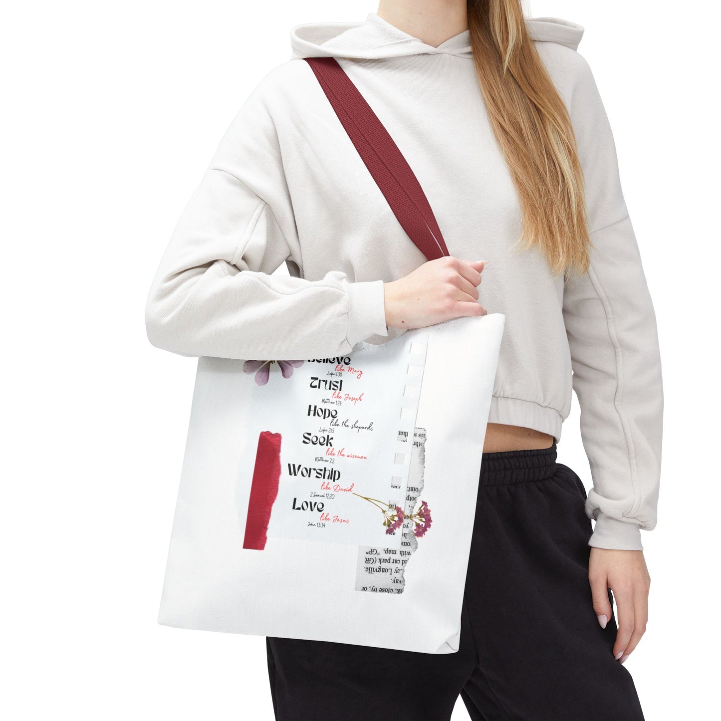 Believe Like Mary Tote Bag