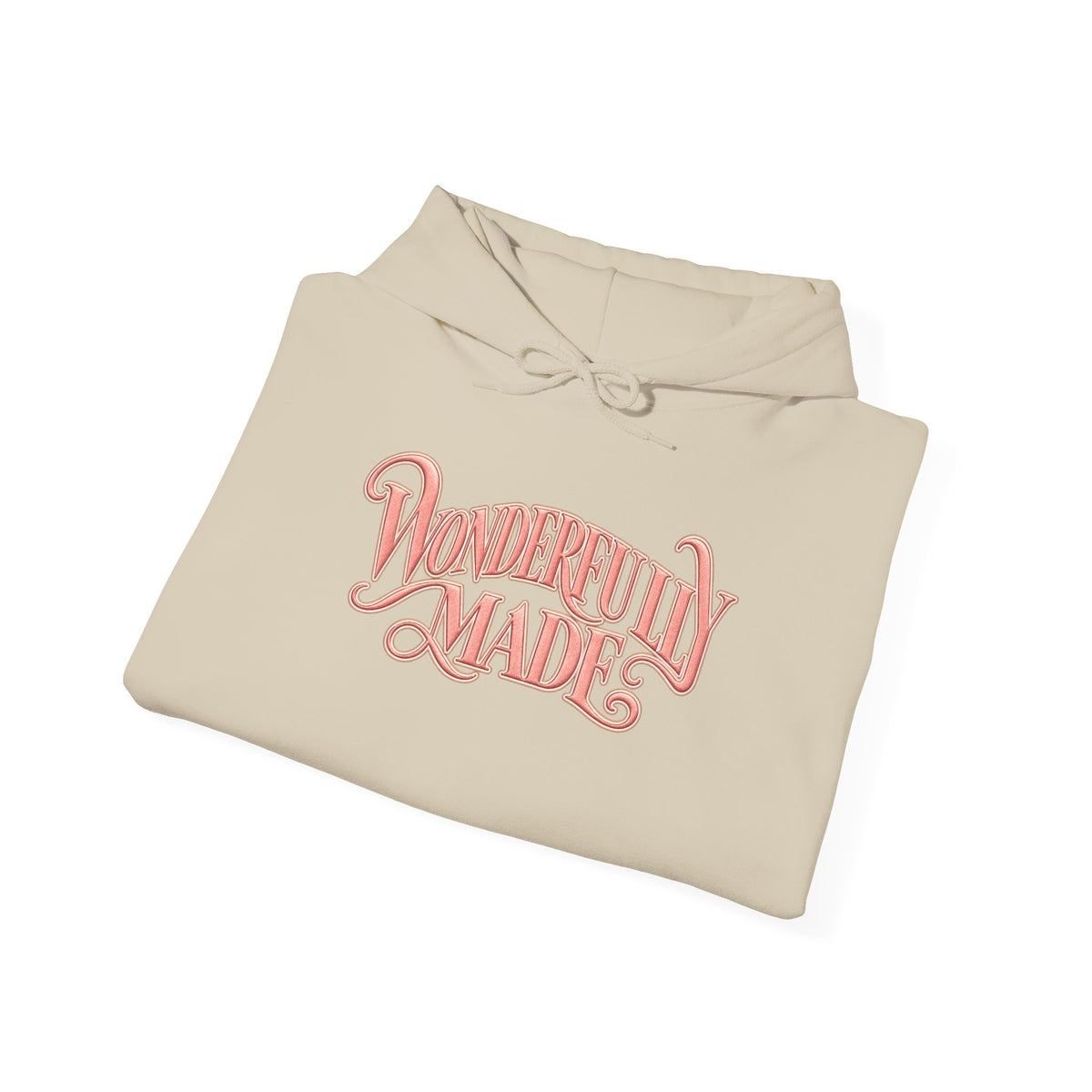 Wonderfully Made Hoodie — Floral Pearl Backprint Hooded Sweatshirt