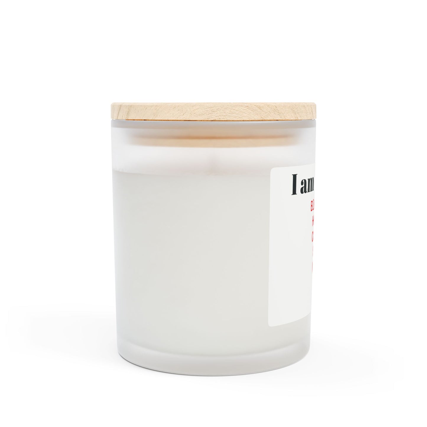 I Am Blessed Frosted Glass Candle, 11oz