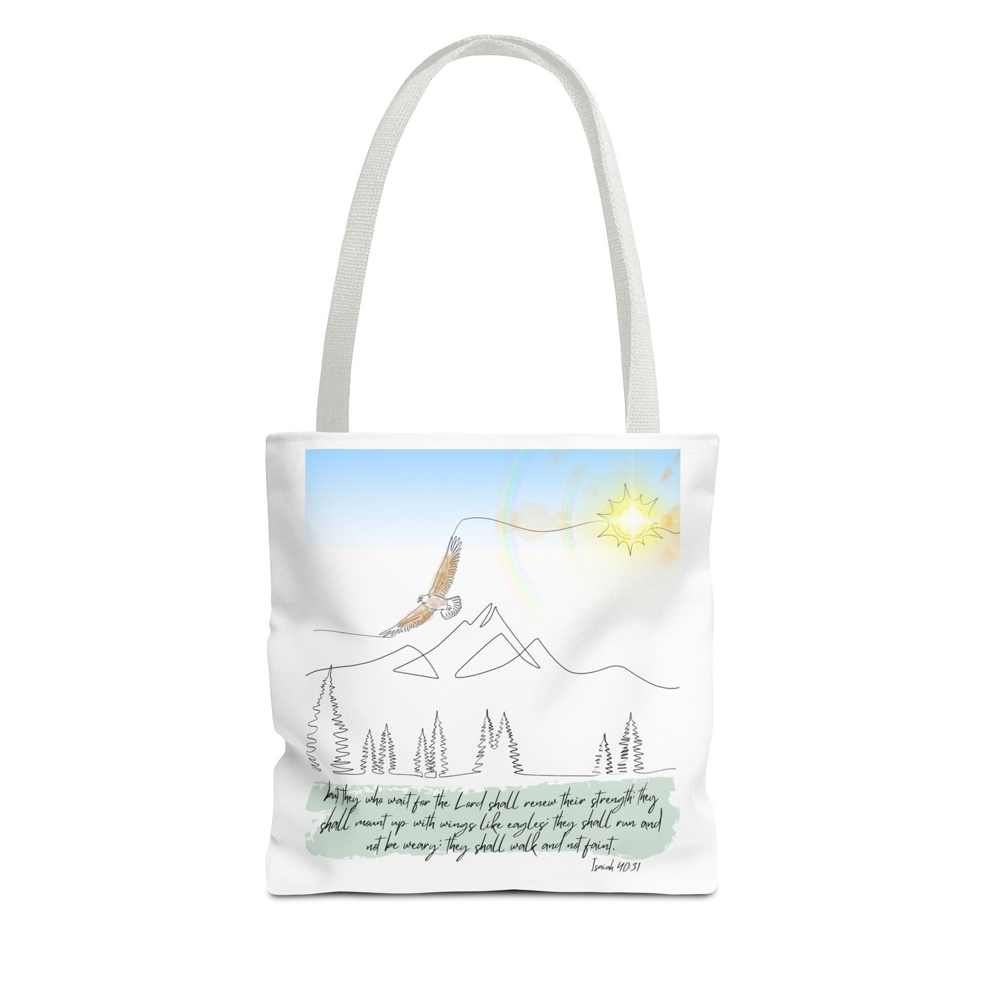 Wings like eagles Tote Bag