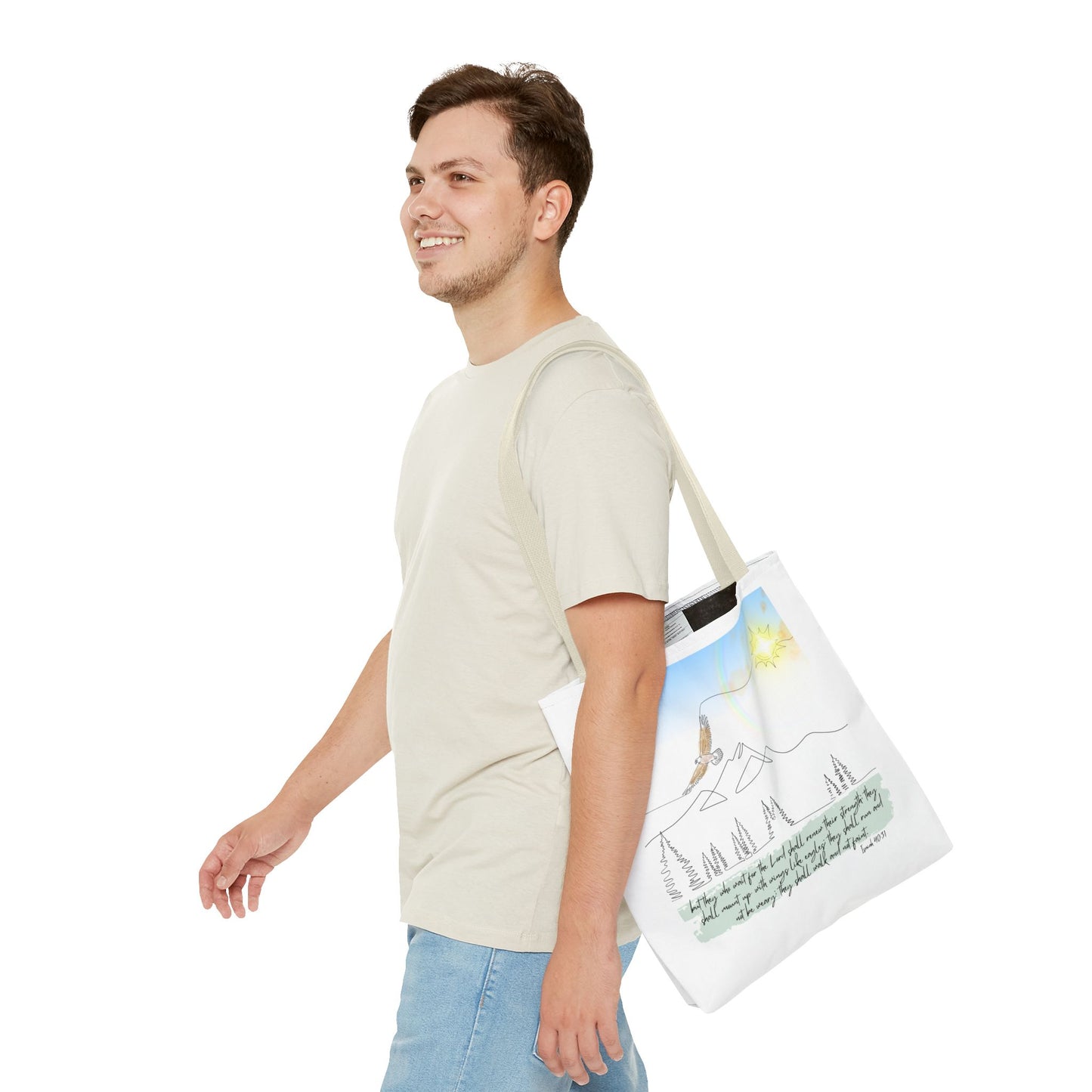 Wings like eagles Tote Bag