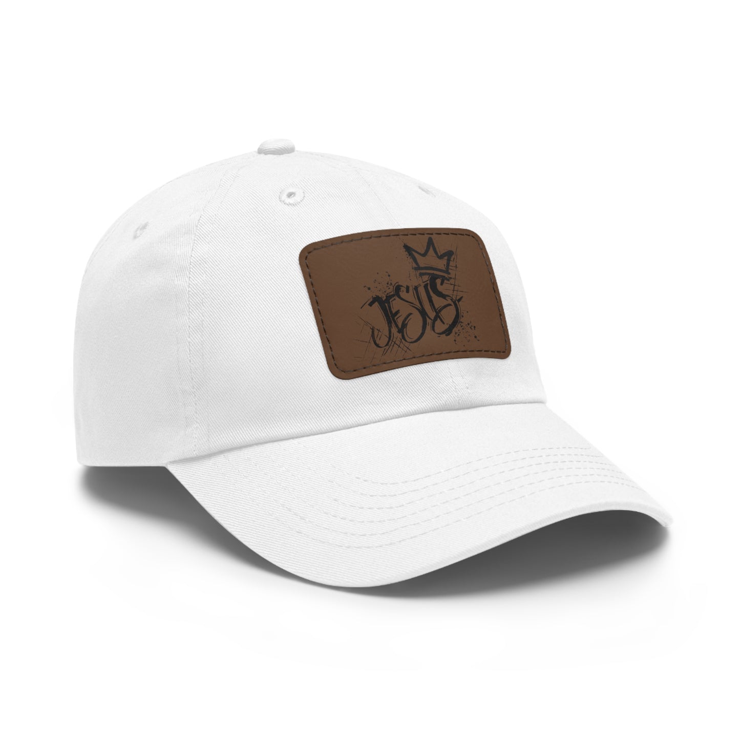King Jesus baseball cap with leather patch