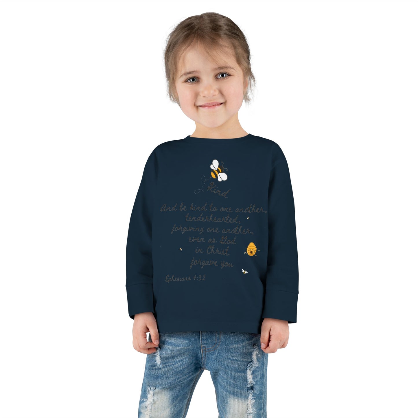 Bee kind Toddler Long Sleeve Tee