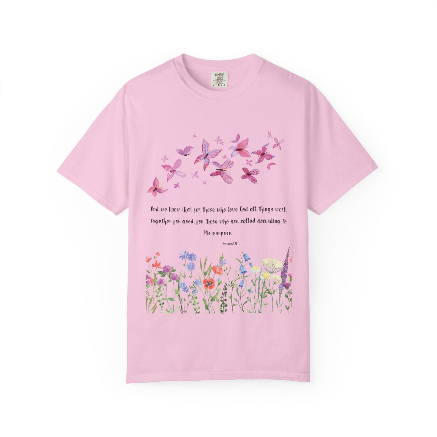 Romans 8:28 with grace T-shirt