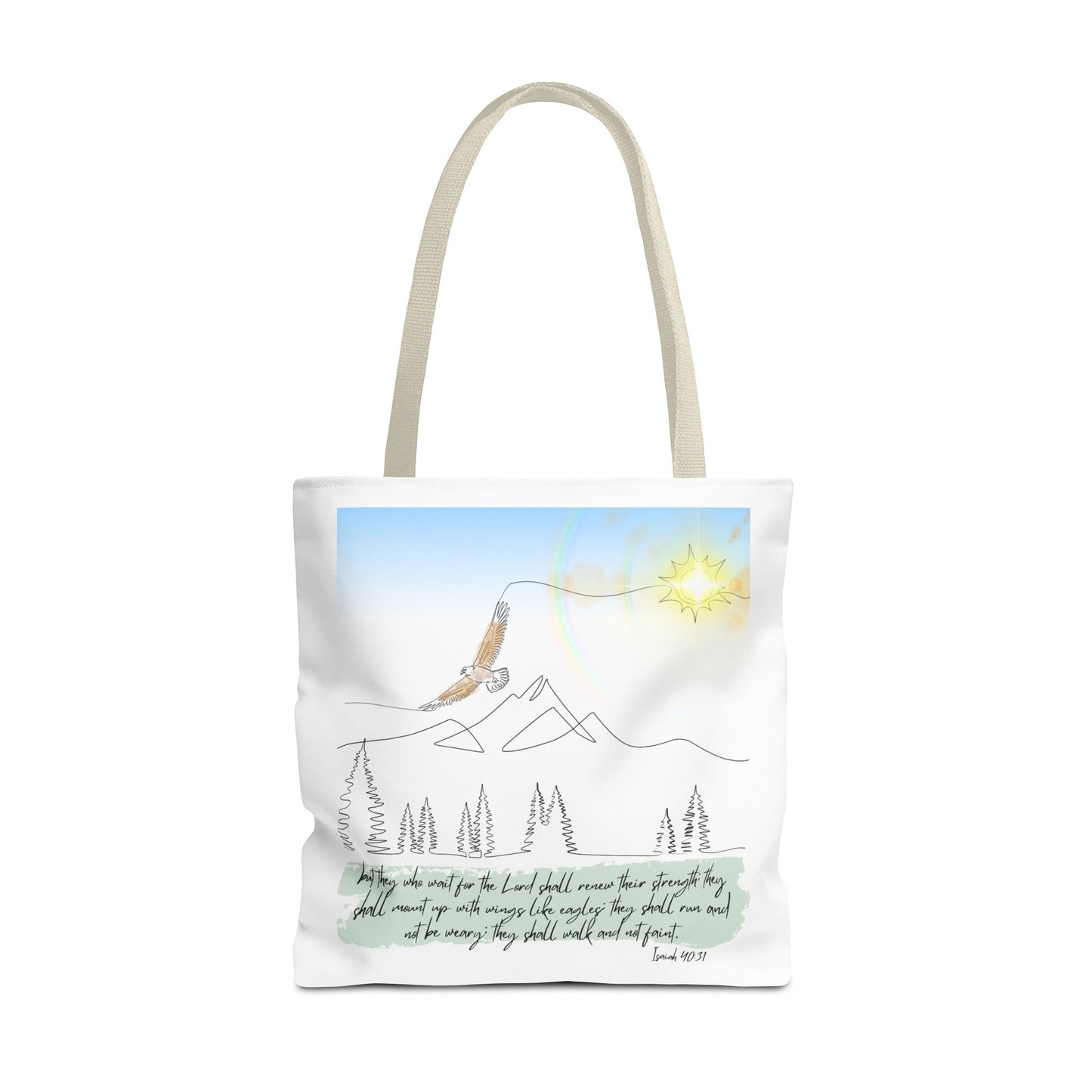 Wings like eagles Tote Bag