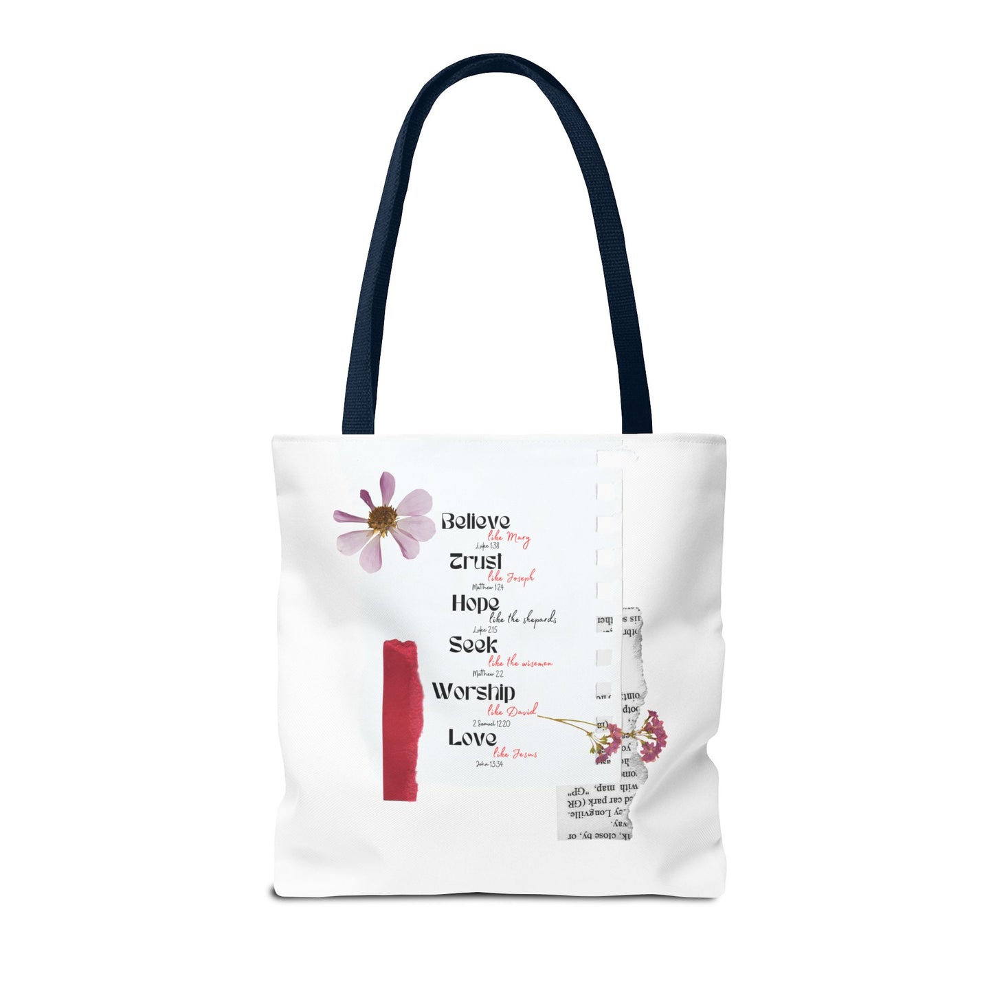 Believe Like Mary Tote Bag