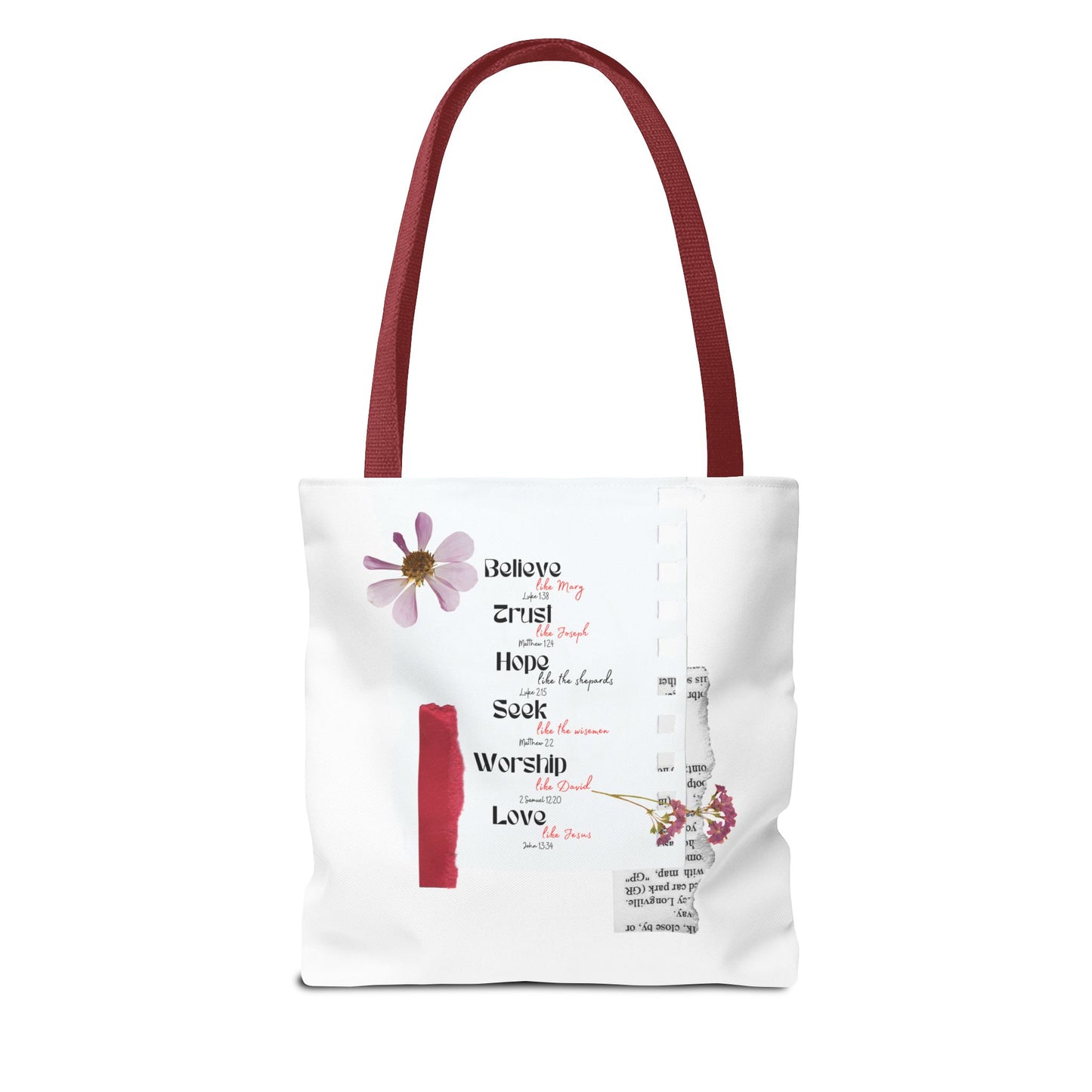 Believe Like Mary Tote Bag