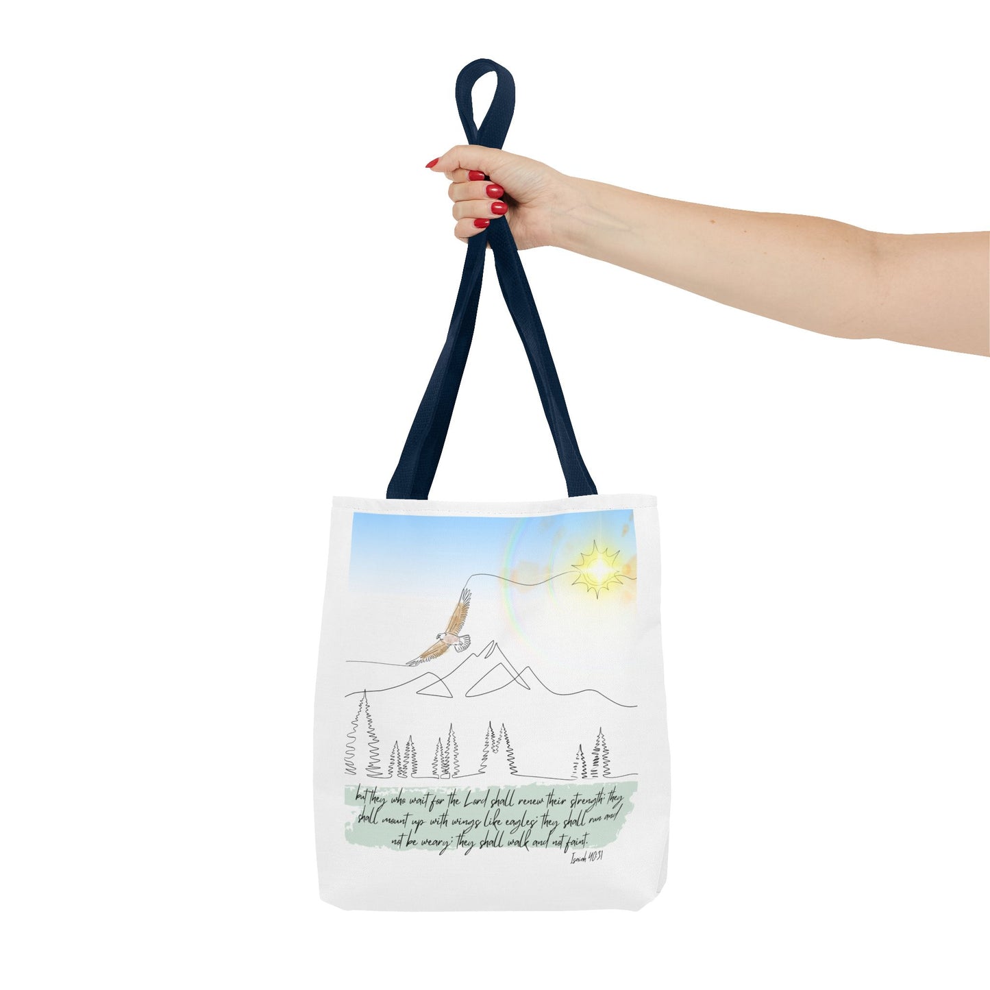 Wings like eagles Tote Bag