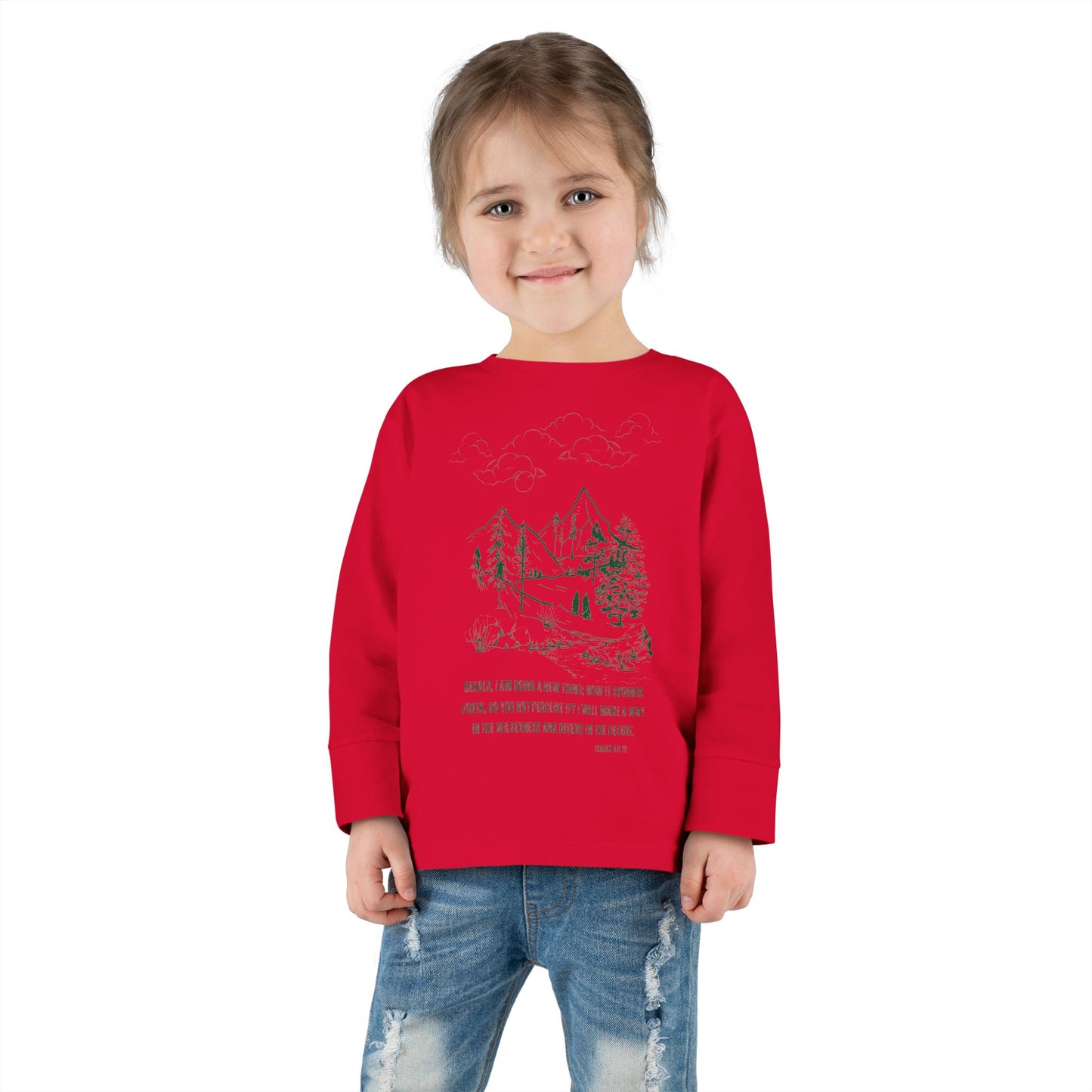 A New Thing Isaiah 43:19 Toddler Long Sleeve Tee