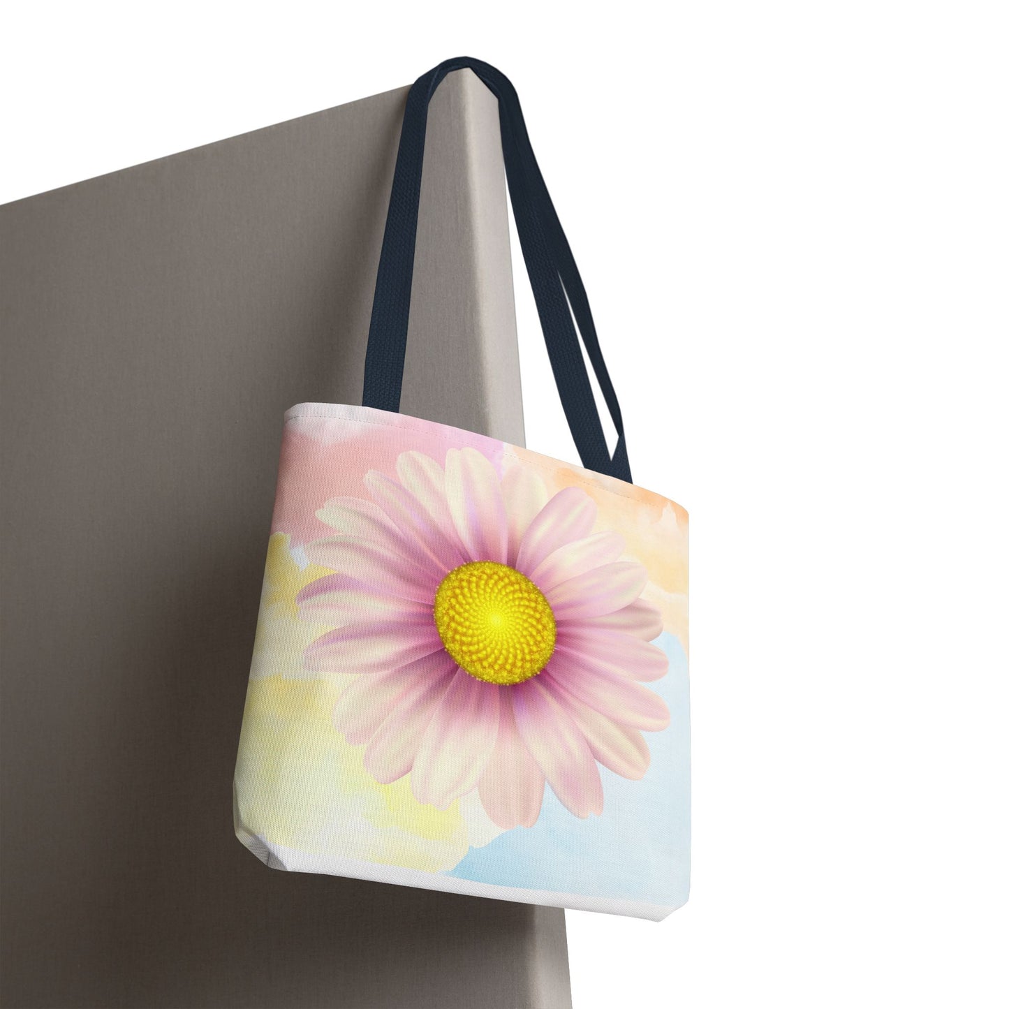 Lavender Watercolor Daisy Garden Tote Bag