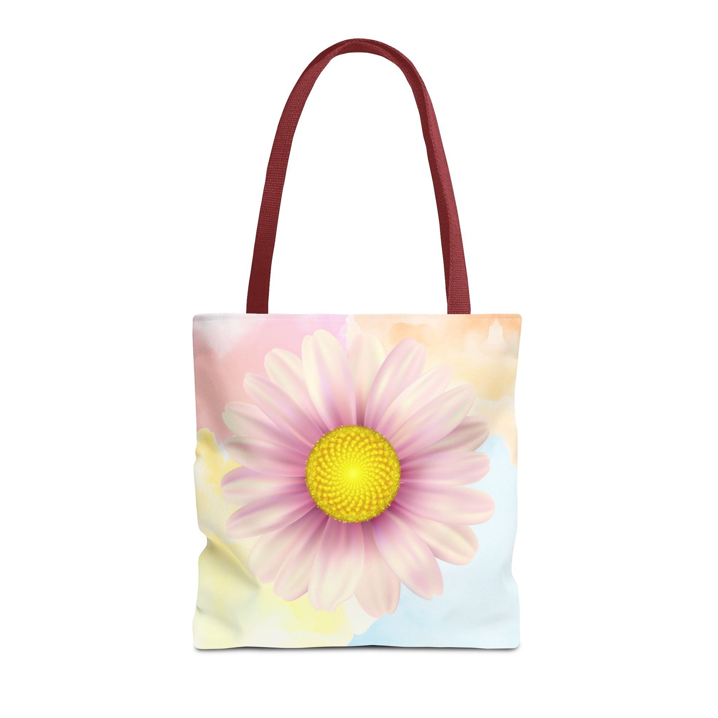 Lavender Watercolor Daisy Garden Tote Bag
