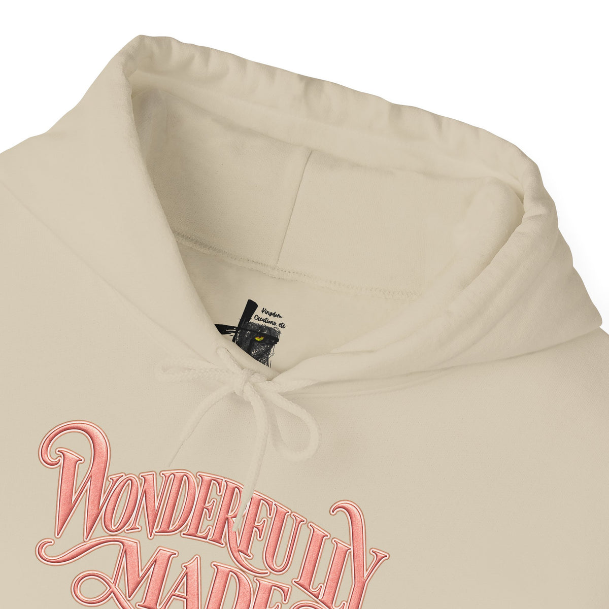 Wonderfully Made Hoodie — Floral Pearl Backprint Hooded Sweatshirt