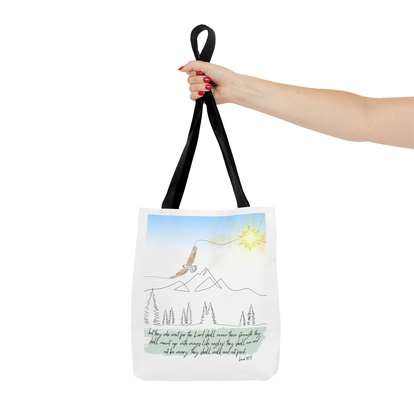 Wings like eagles Tote Bag