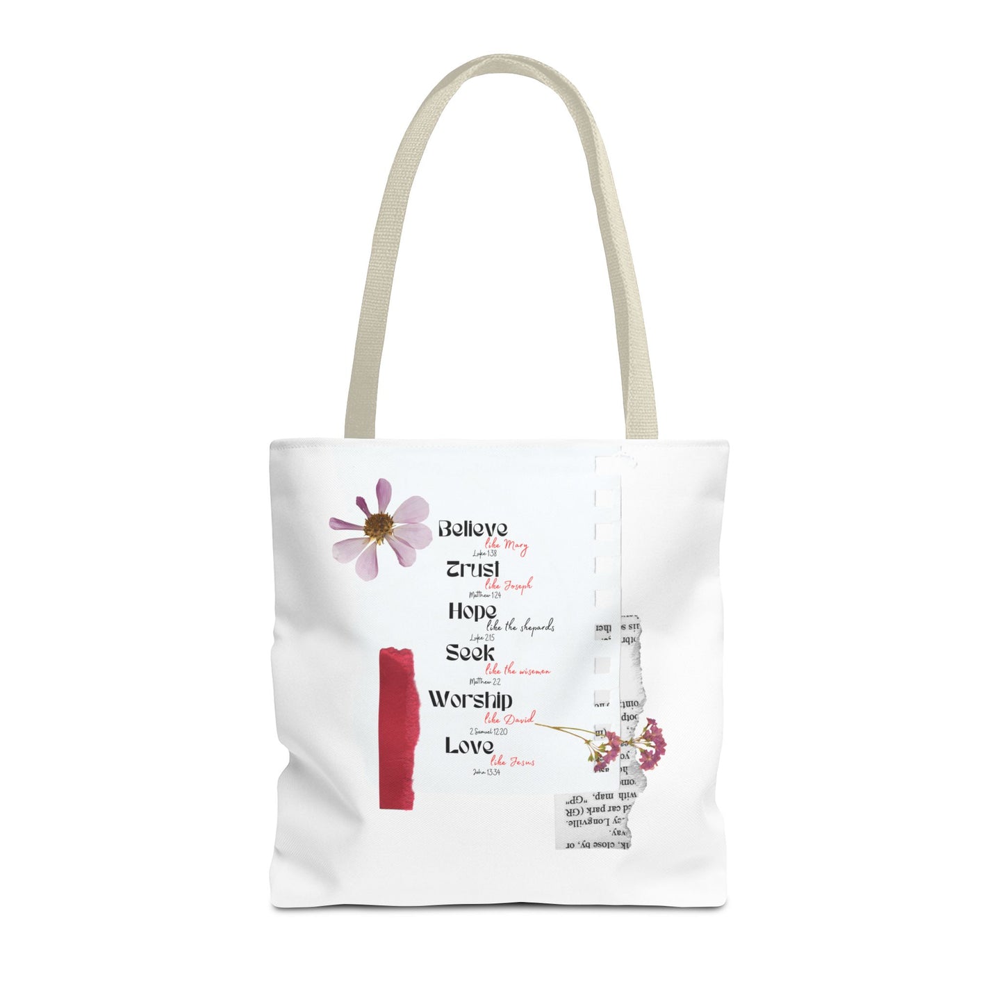 Believe Like Mary Tote Bag