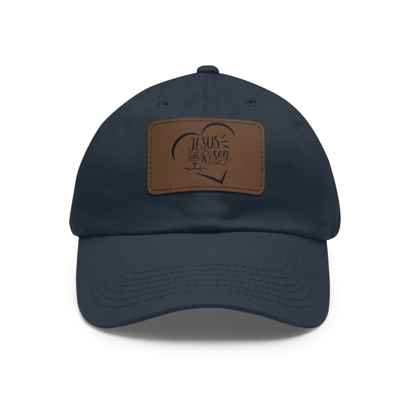 Jesus has Risen baseball cap with leather patch