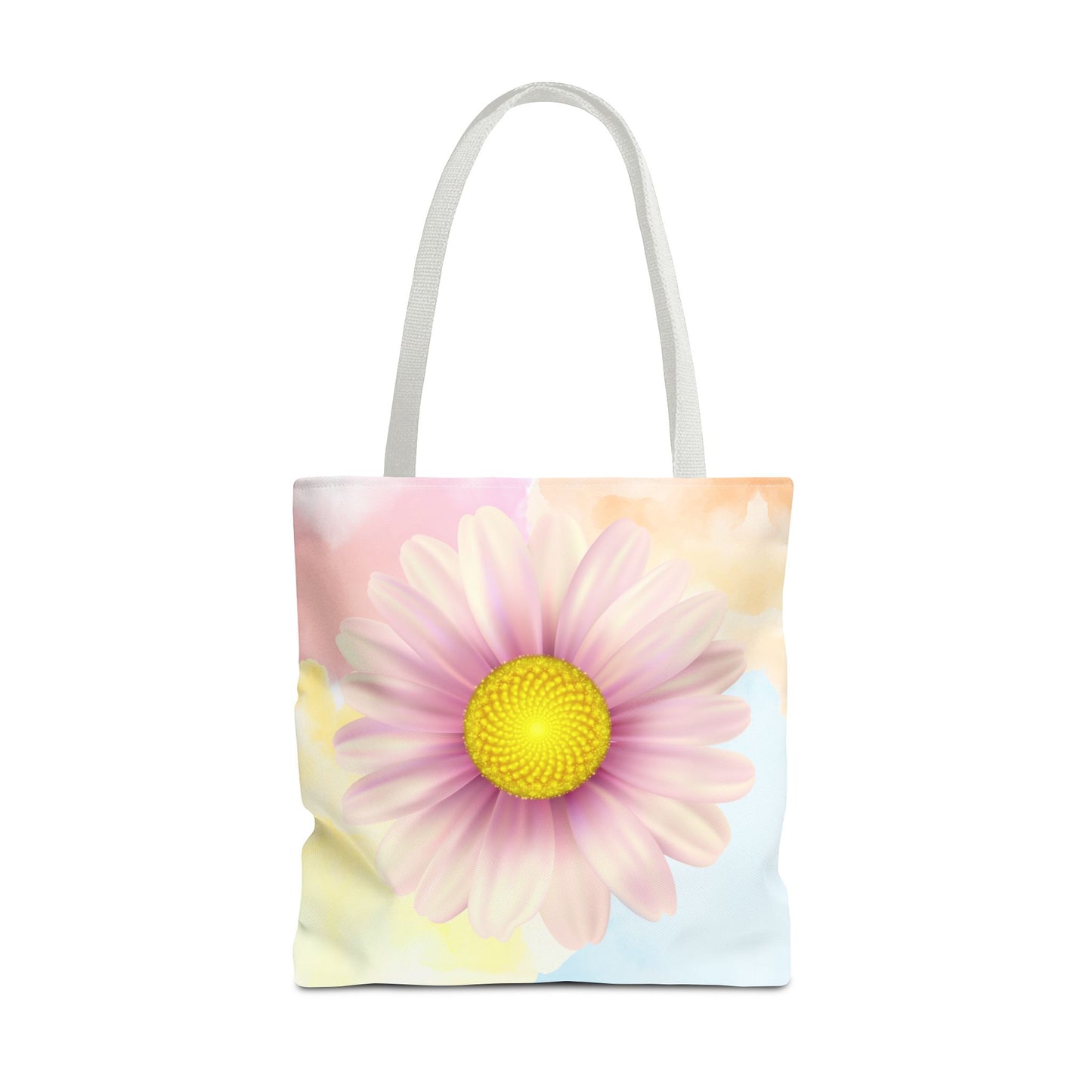 Lavender Watercolor Daisy Garden Tote Bag