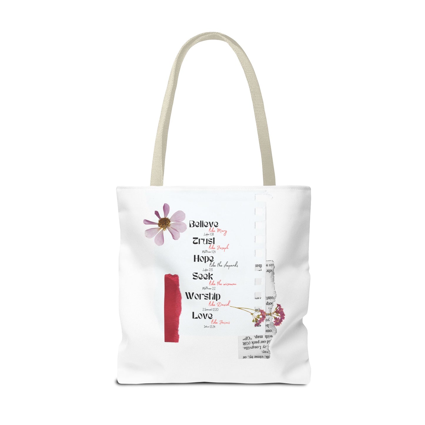 Believe Like Mary Tote Bag
