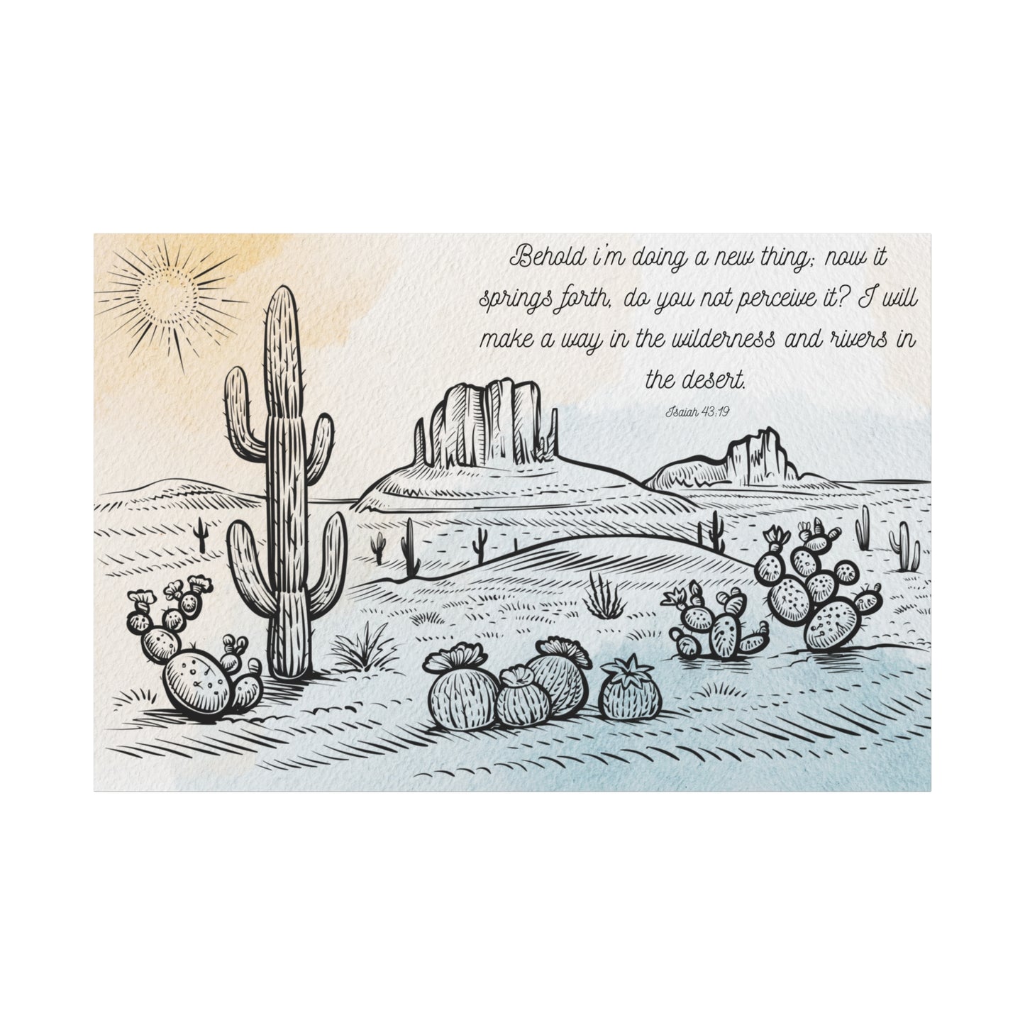 I am Doing a New Thing Canvas Art