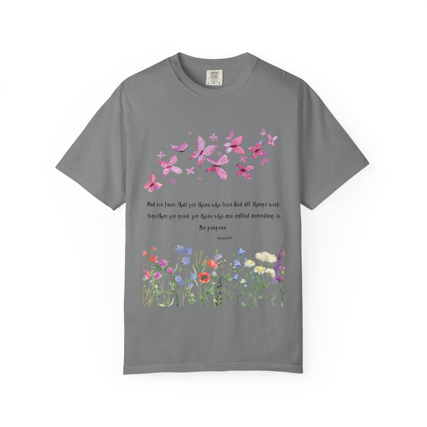 Romans 8:28 with grace T-shirt
