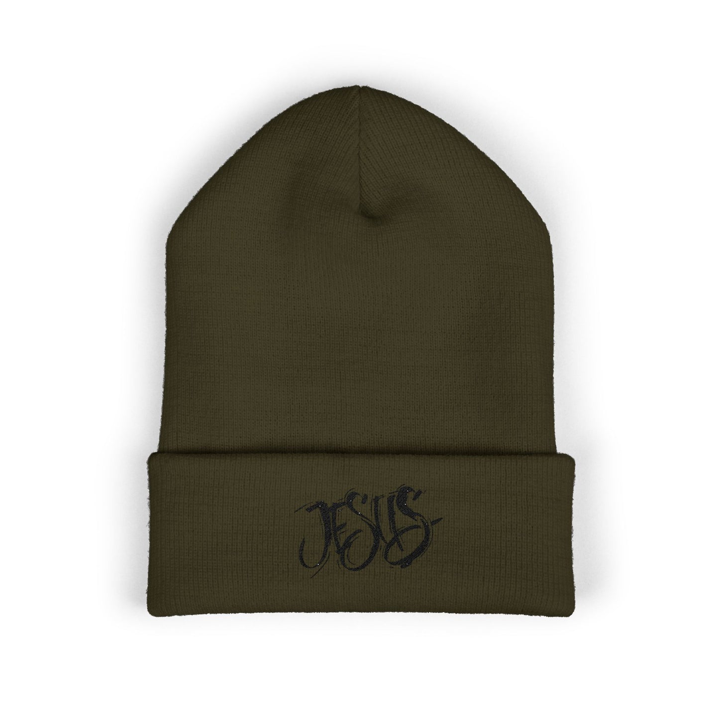 Jesus Classic Cuffed Beanie | Embroidered Winter Hat