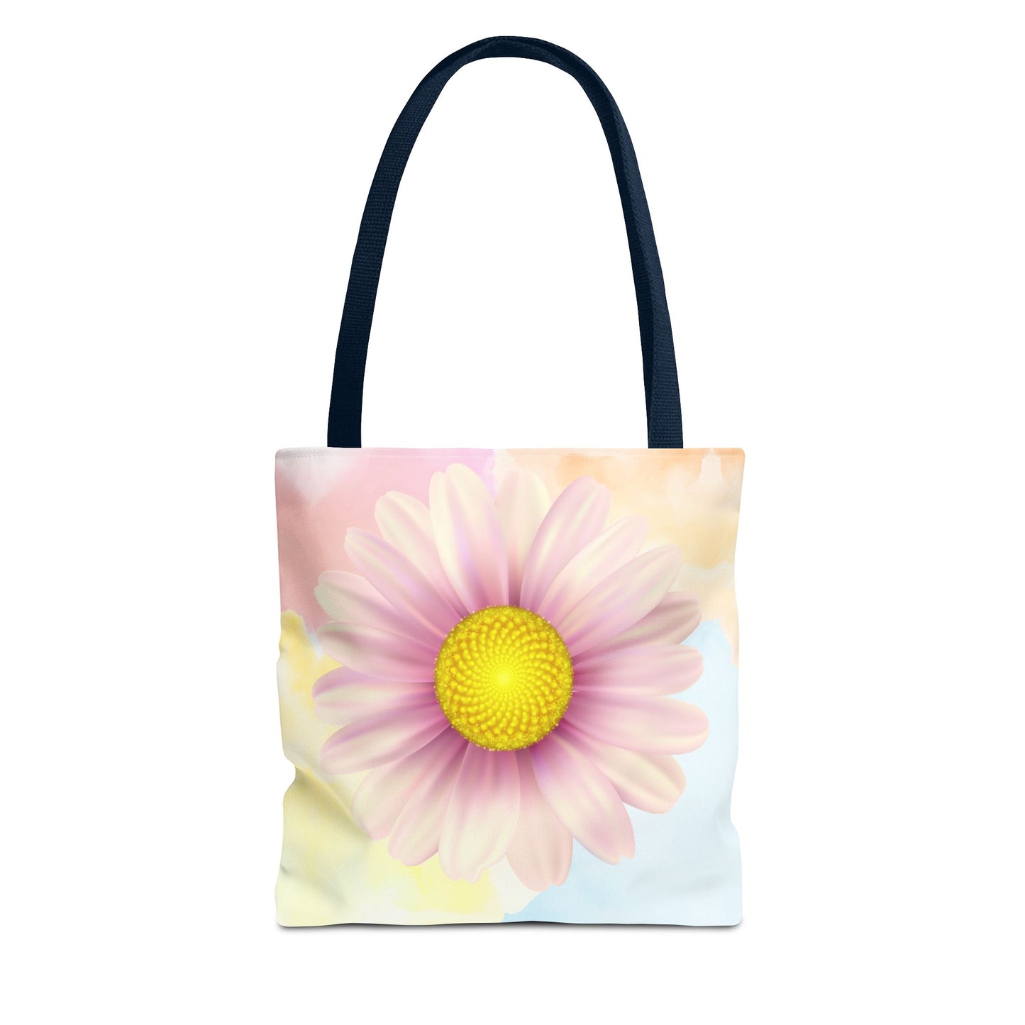 Lavender Watercolor Daisy Garden Tote Bag