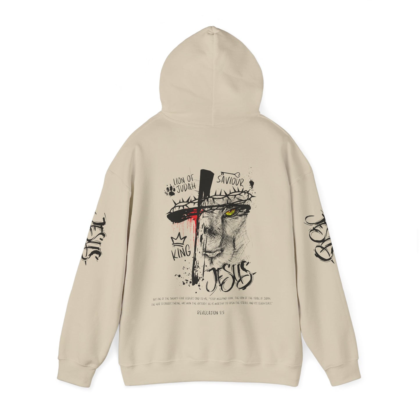 Lion of Judah Rev 5:5 Hooded Sweatshirt