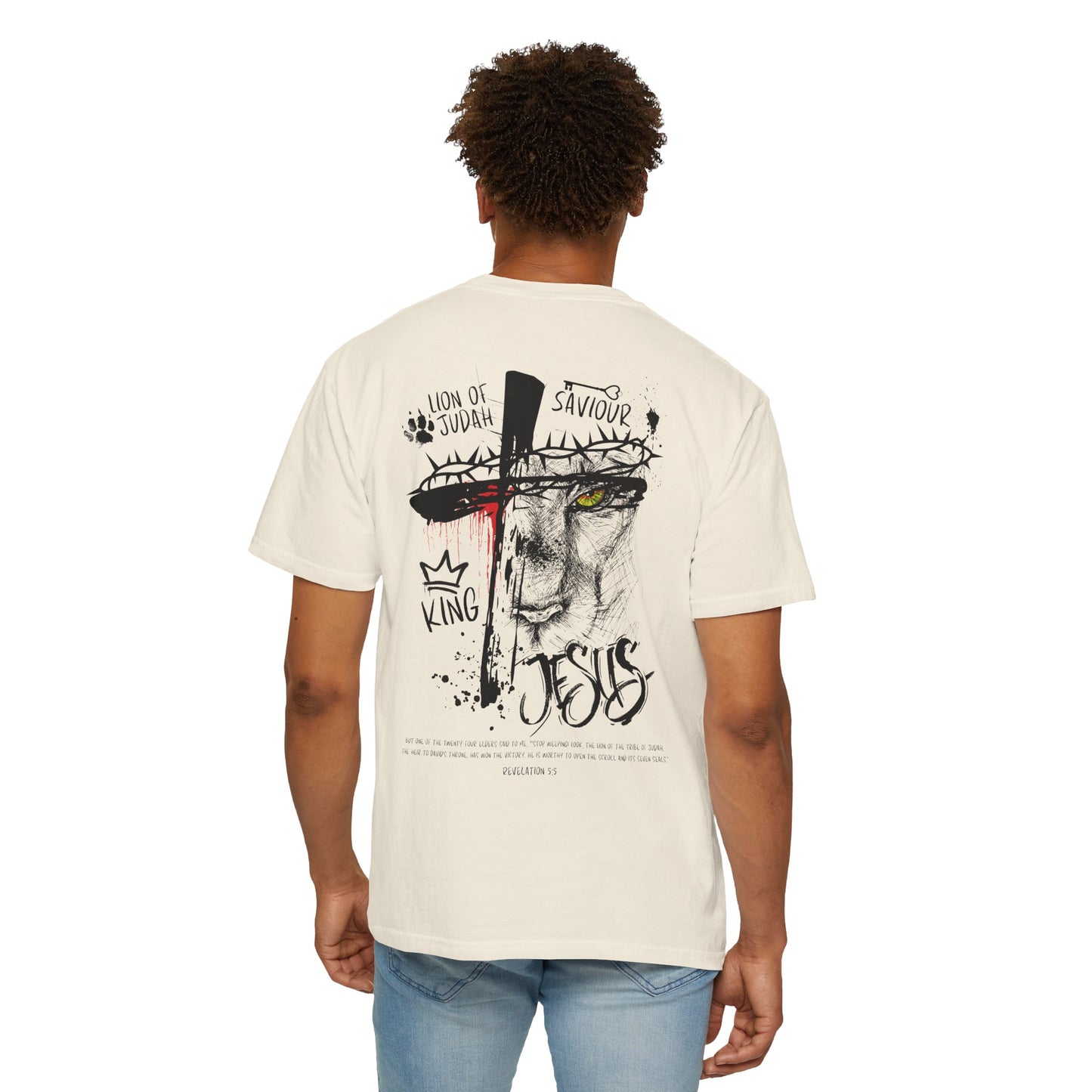 Lion of Judah Rev 5:5 T-shirt - Faith Inspired Streetwear