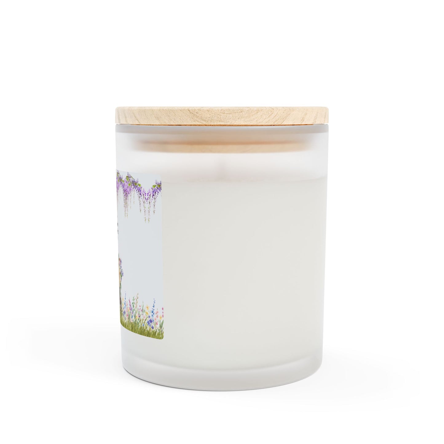 Bloom in the Rain Frosted Glass Candle, 11oz