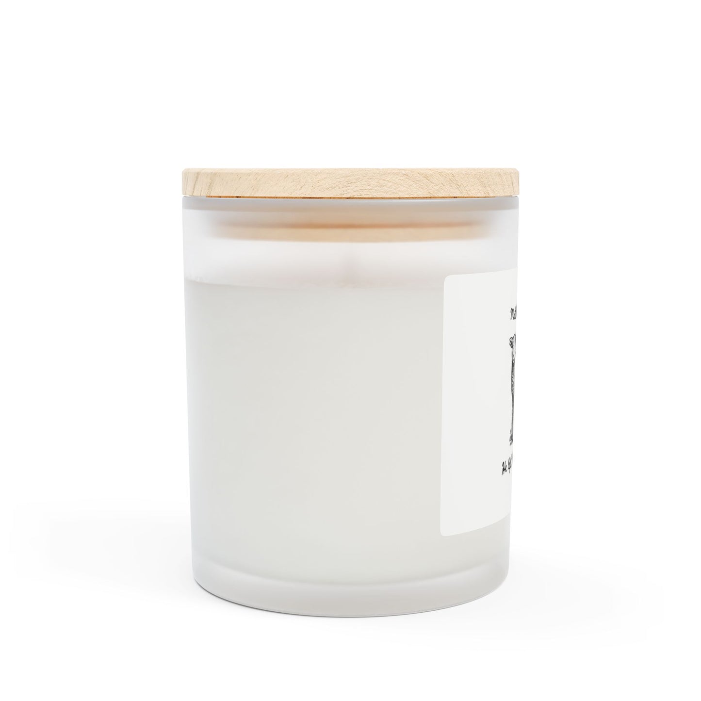 He left the 99 Frosted Glass Candle, 11oz