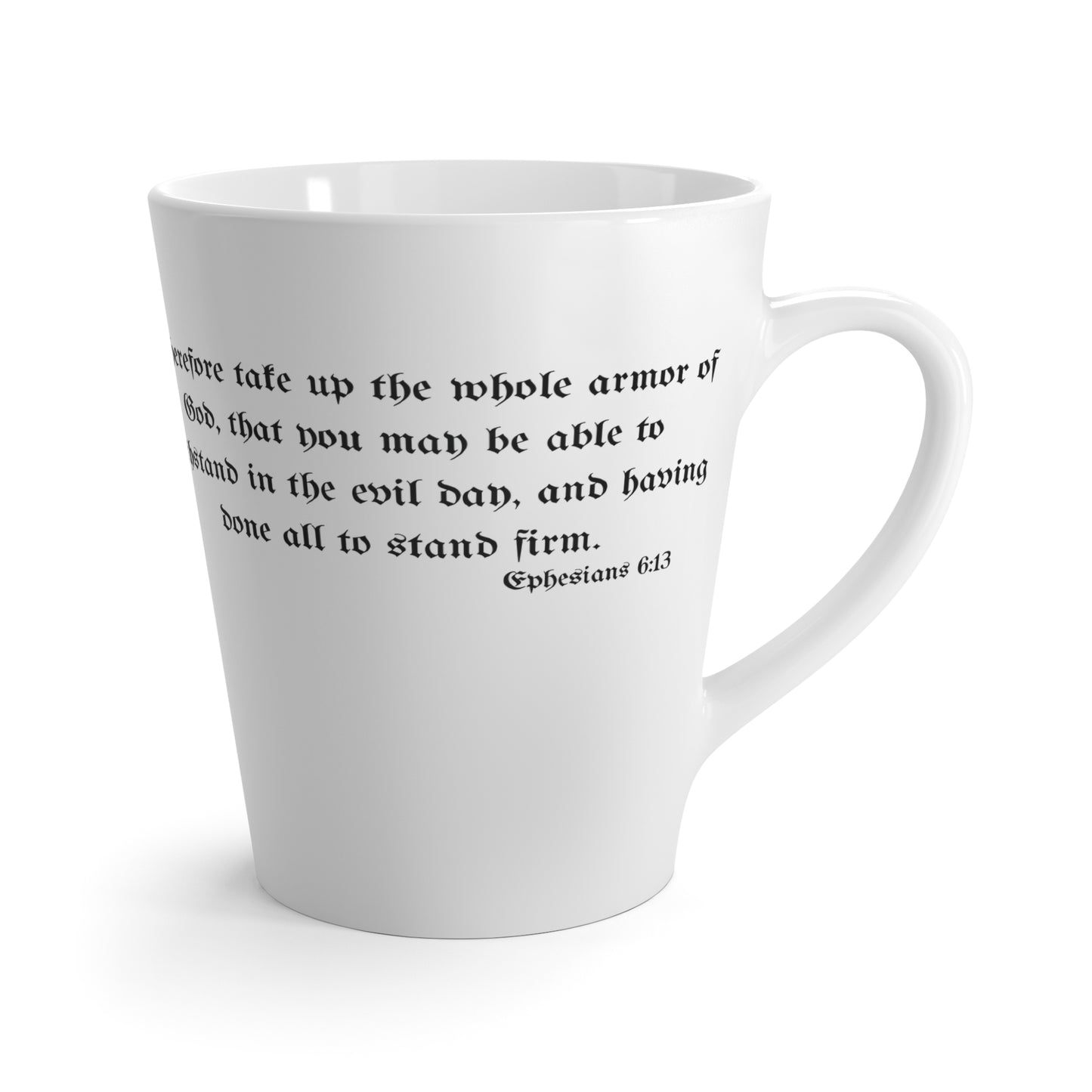 Armor of God Latte Mug -  Perfect for Coffee Lovers