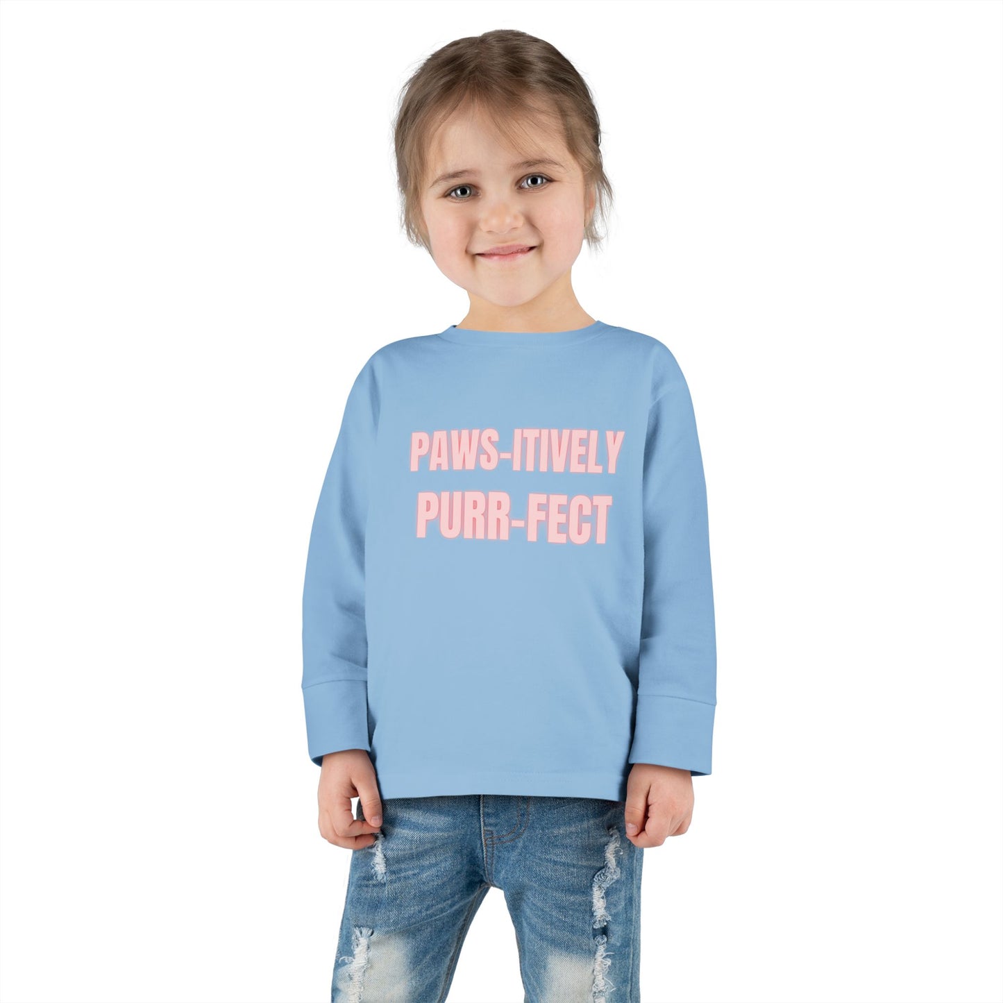 Paws-itively Purr-fect Toddler Long Sleeve Tee