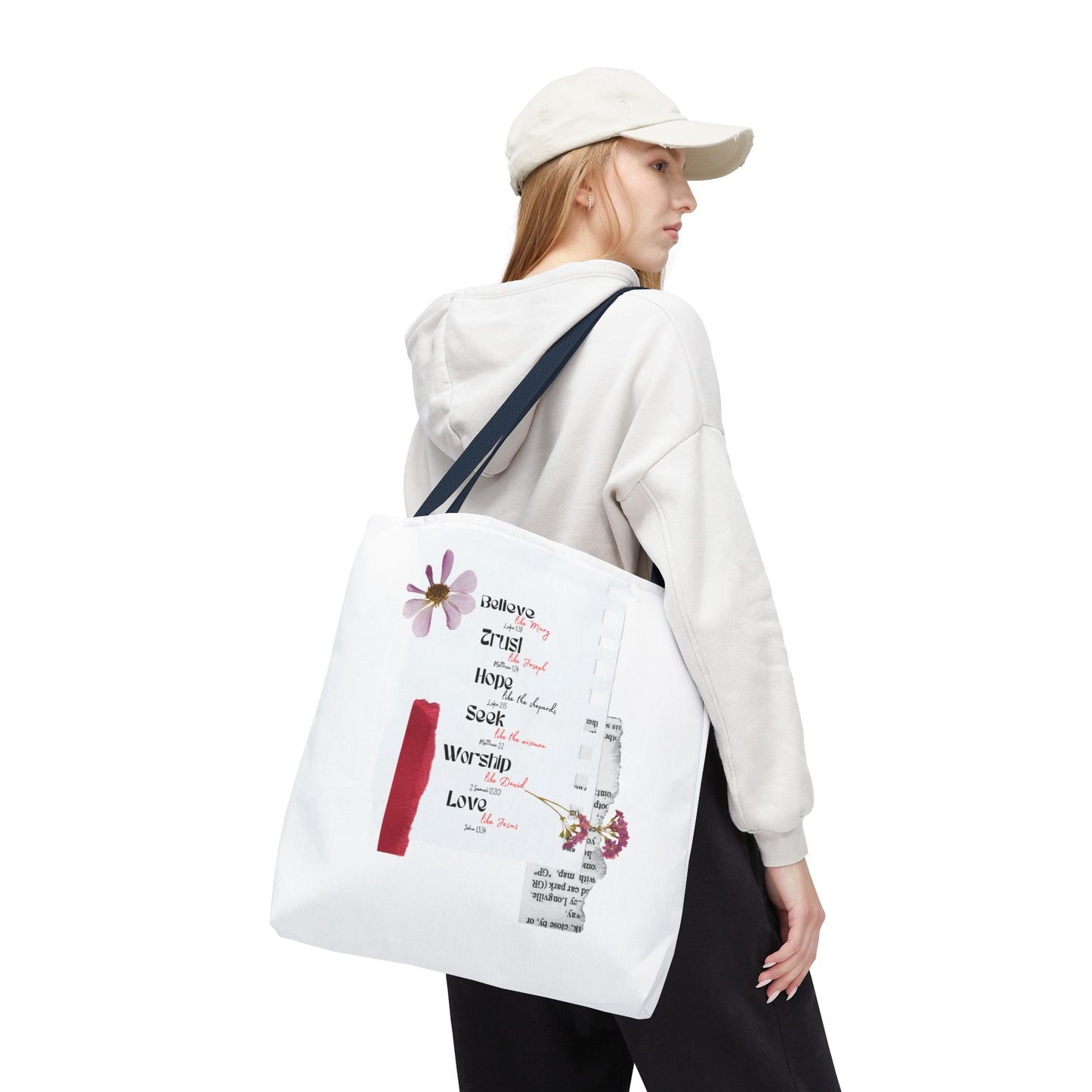Believe Like Mary Tote Bag