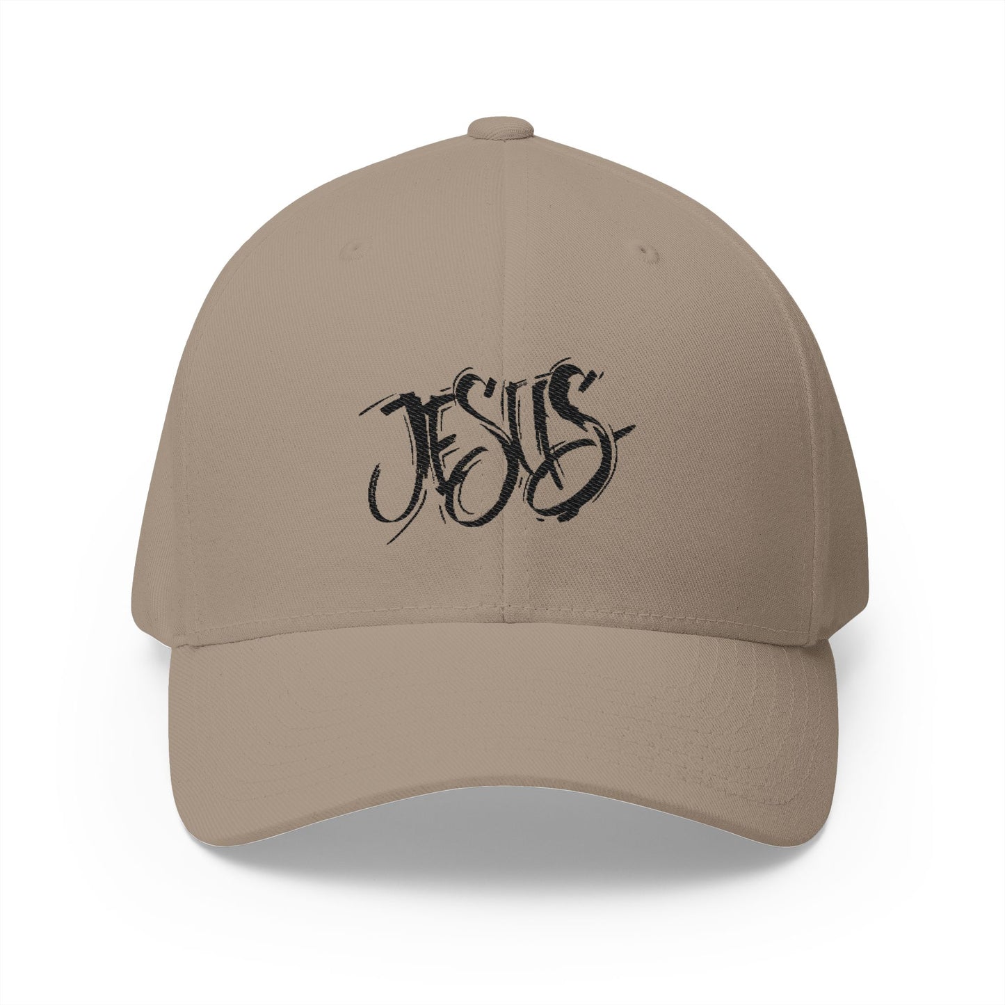 Jesus Embroidered Fitted Cap - Stay Positive & Stylish