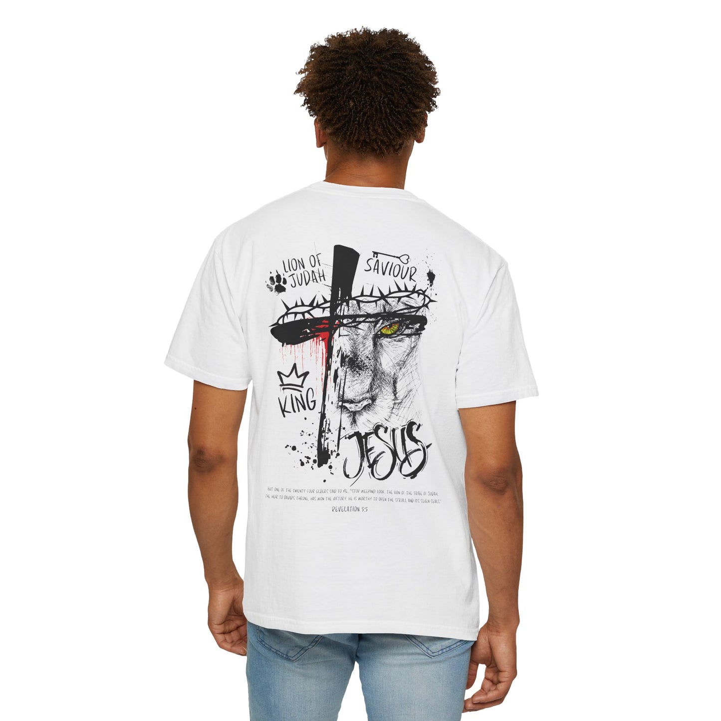 Lion of Judah Rev 5:5 T-shirt - Faith Inspired Streetwear