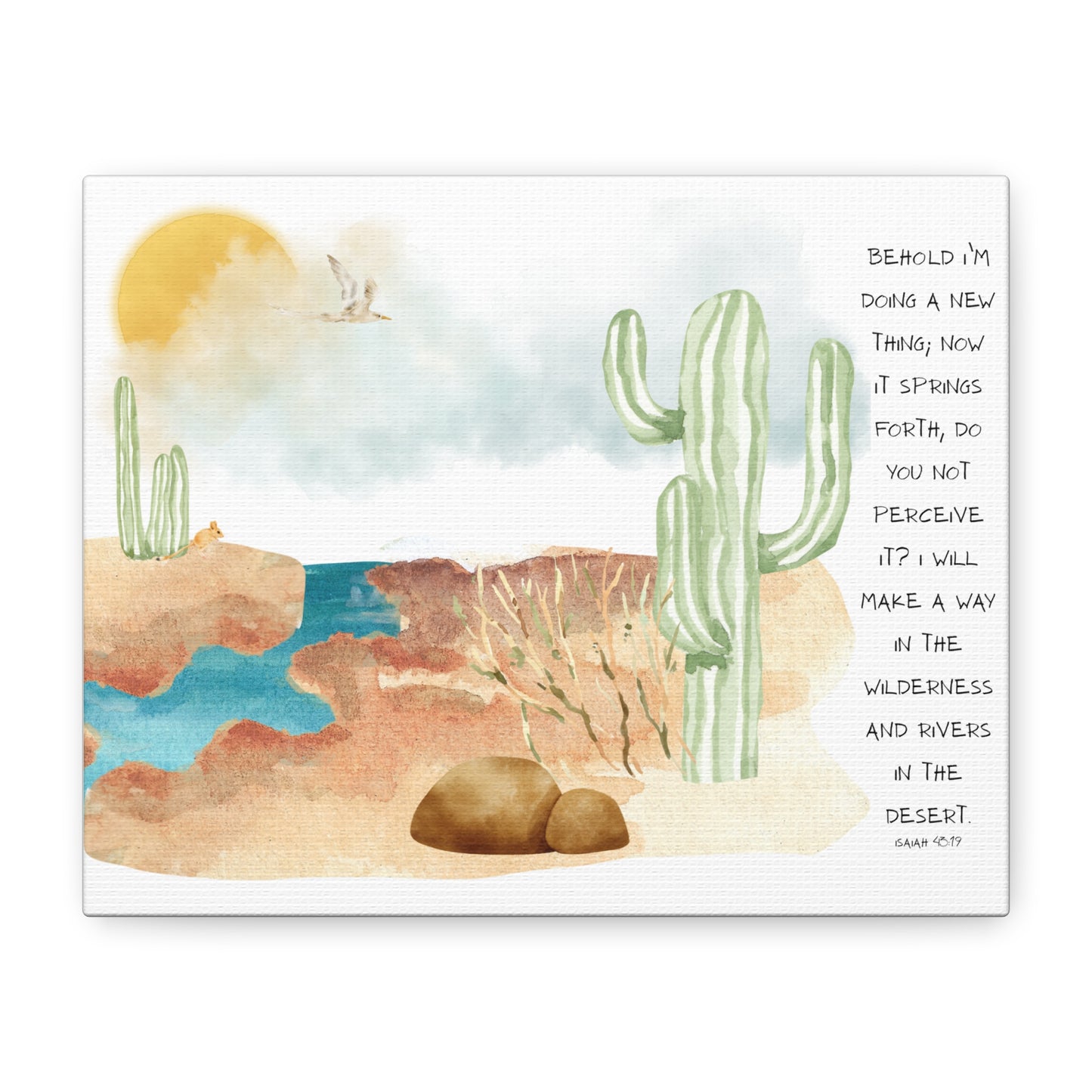 Isaiah 43:19 Canvas Art