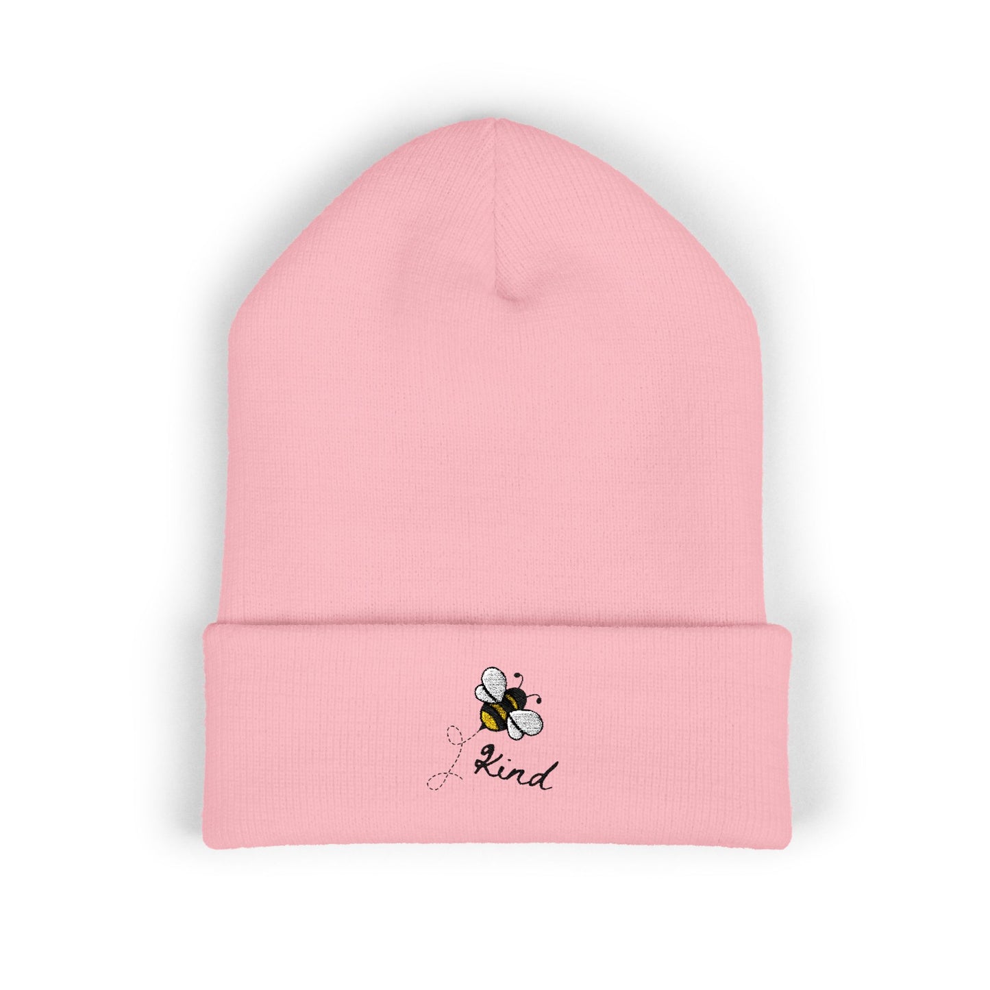 Bee Kind Classic Cuffed Beanie | Embroidered Winter Hat