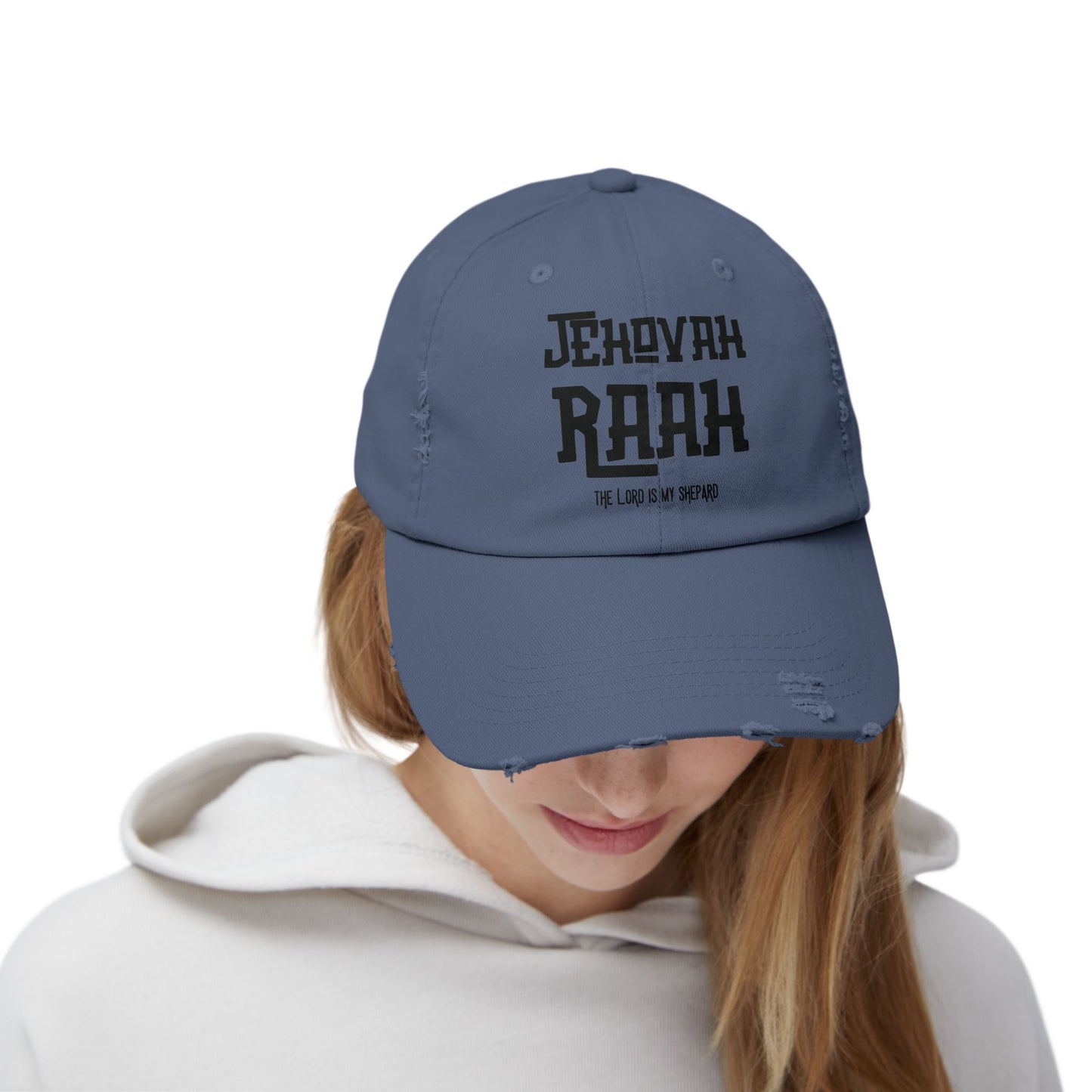 Jehovah Raah Distressed Cap - Vintage