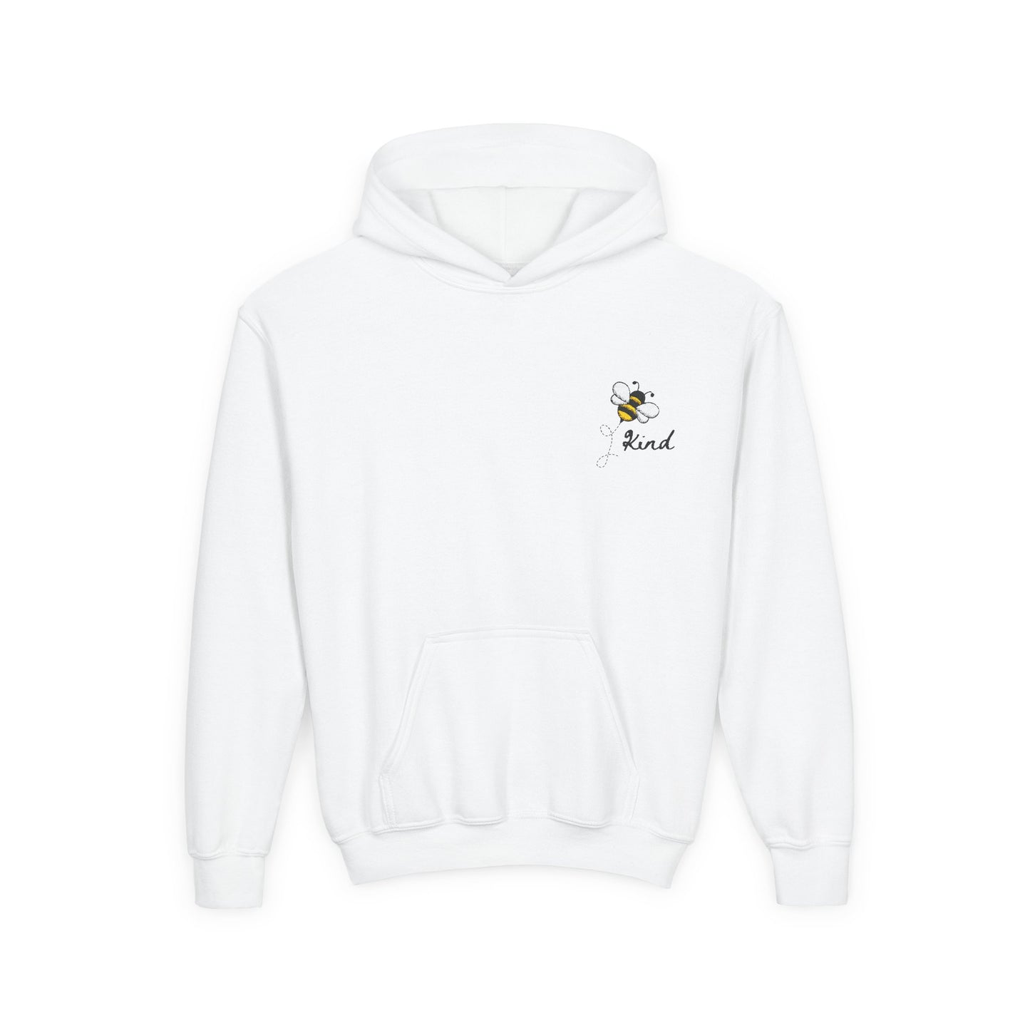 Bee Kind Youth Hooded Sweatshirt - Cozy & Inspiring Gift for Kids