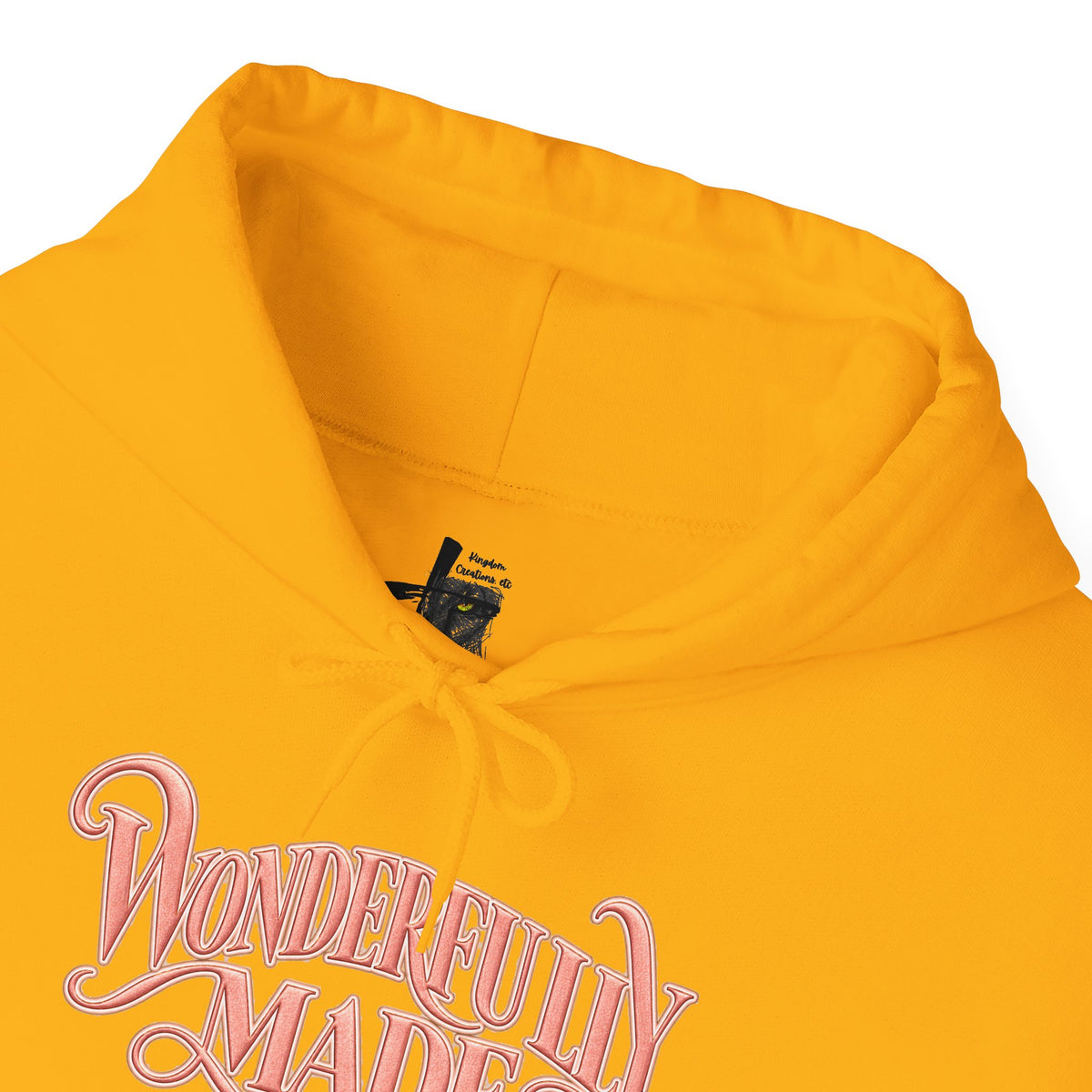 Wonderfully Made Hoodie — Floral Pearl Backprint Hooded Sweatshirt