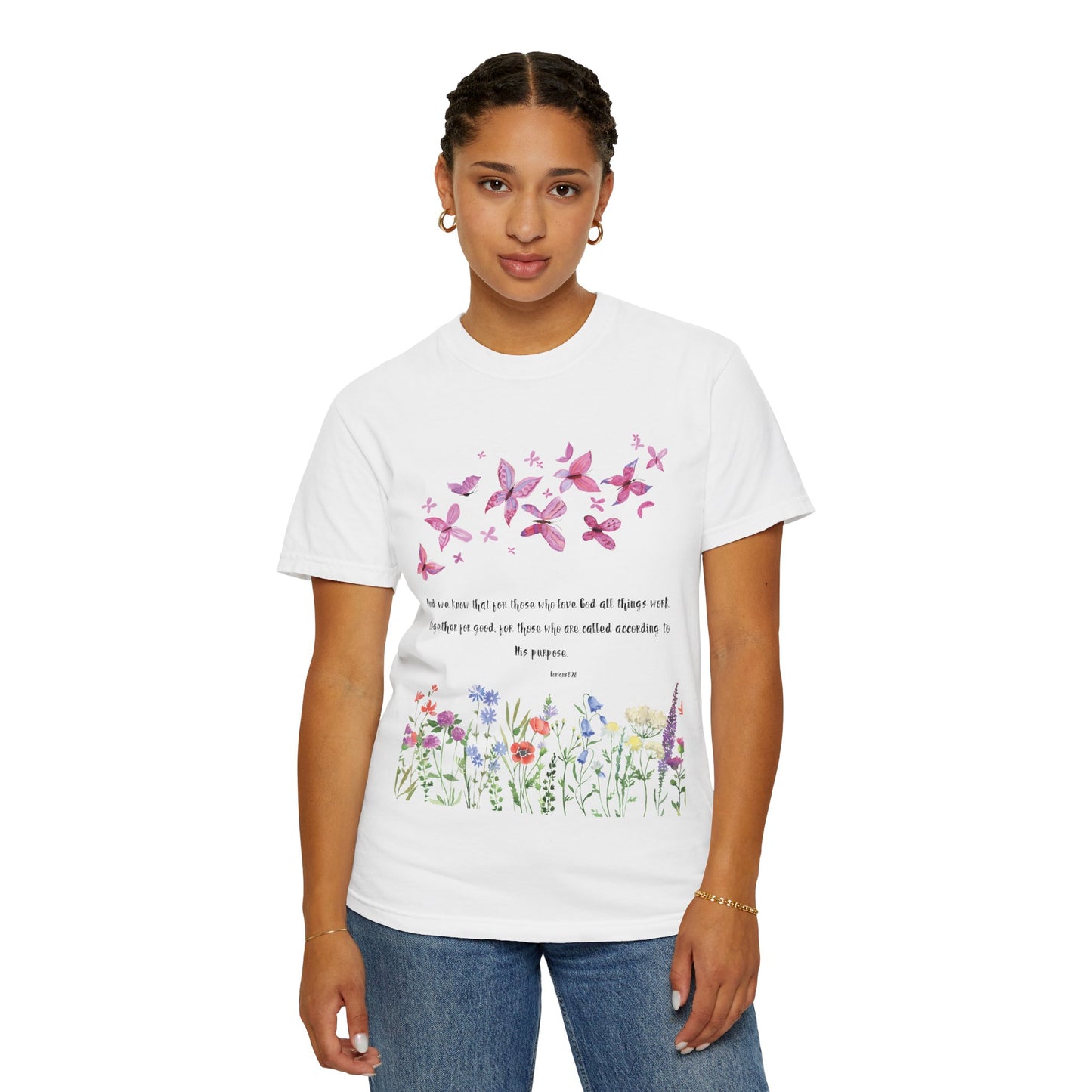 Romans 8:28 with grace T-shirt
