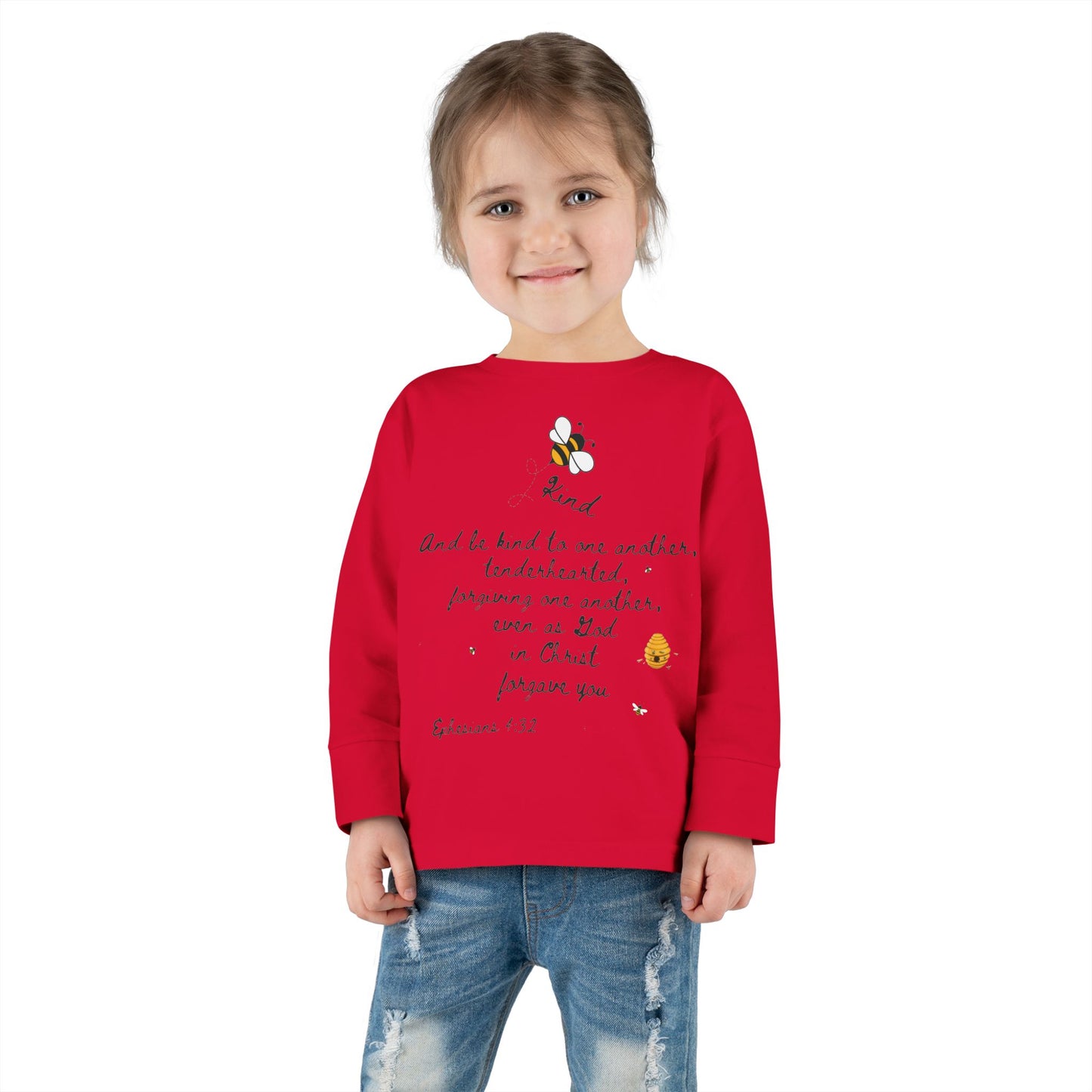 Bee kind Toddler Long Sleeve Tee