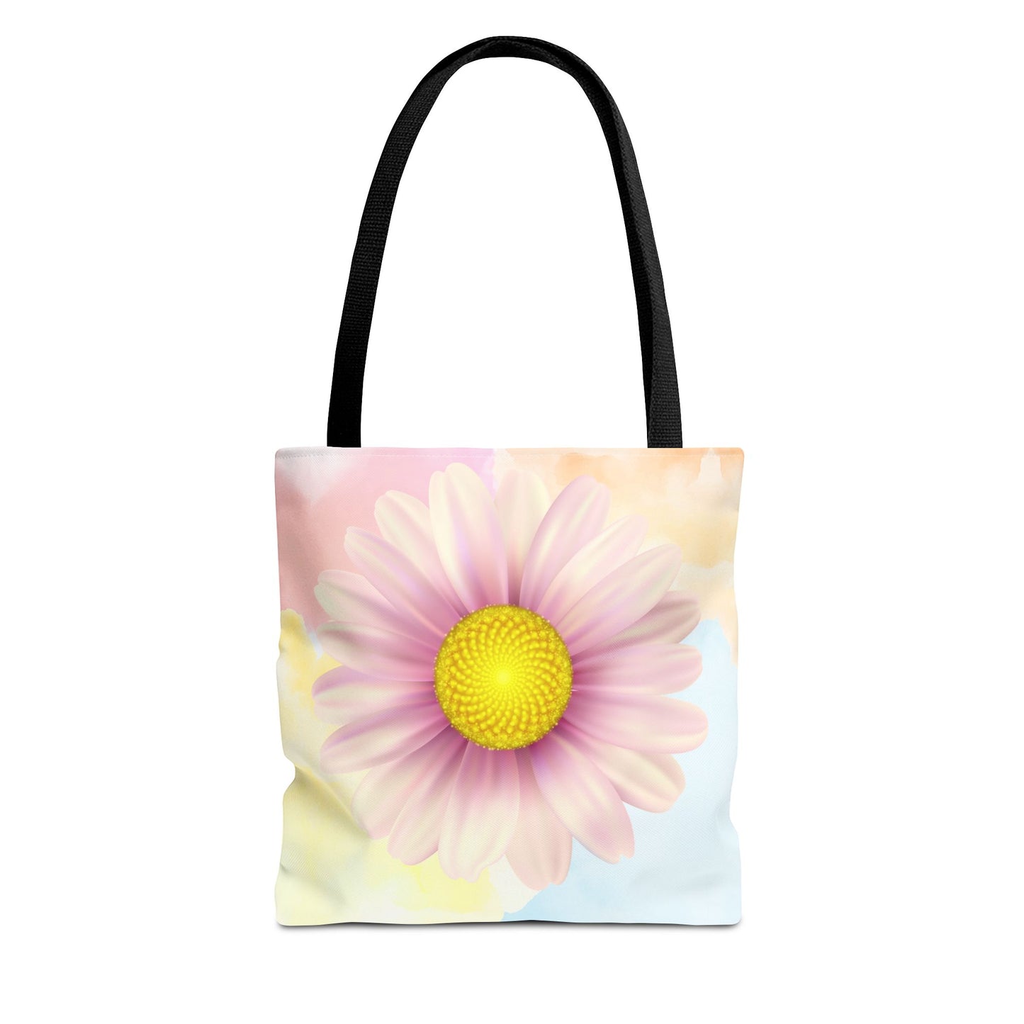Lavender Watercolor Daisy Garden Tote Bag