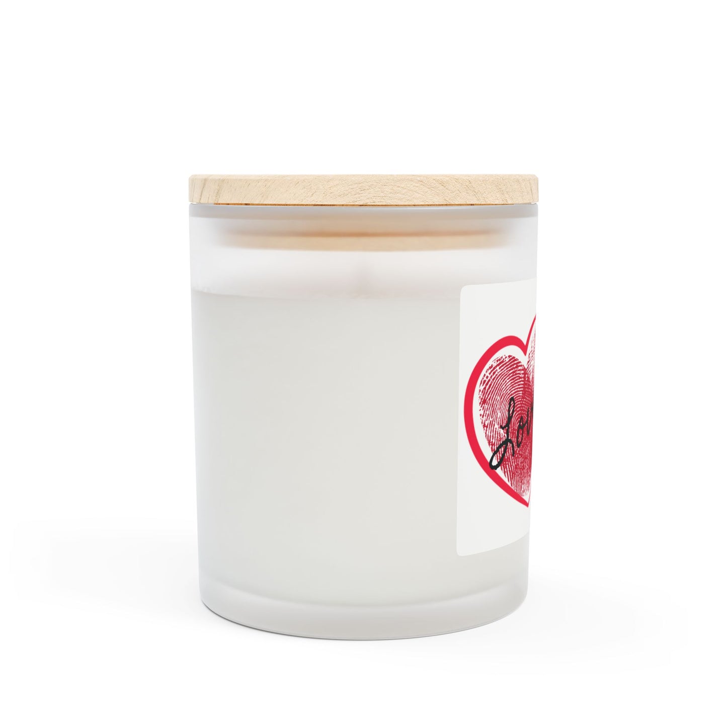 Love Affirmations Frosted Glass Candle, 11oz