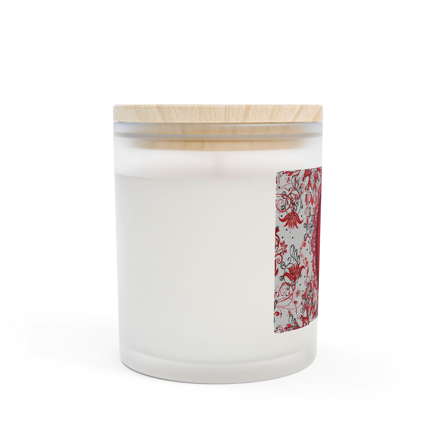 Lady in Red Frosted Glass Candle, 11oz Blackcherry Vanilla