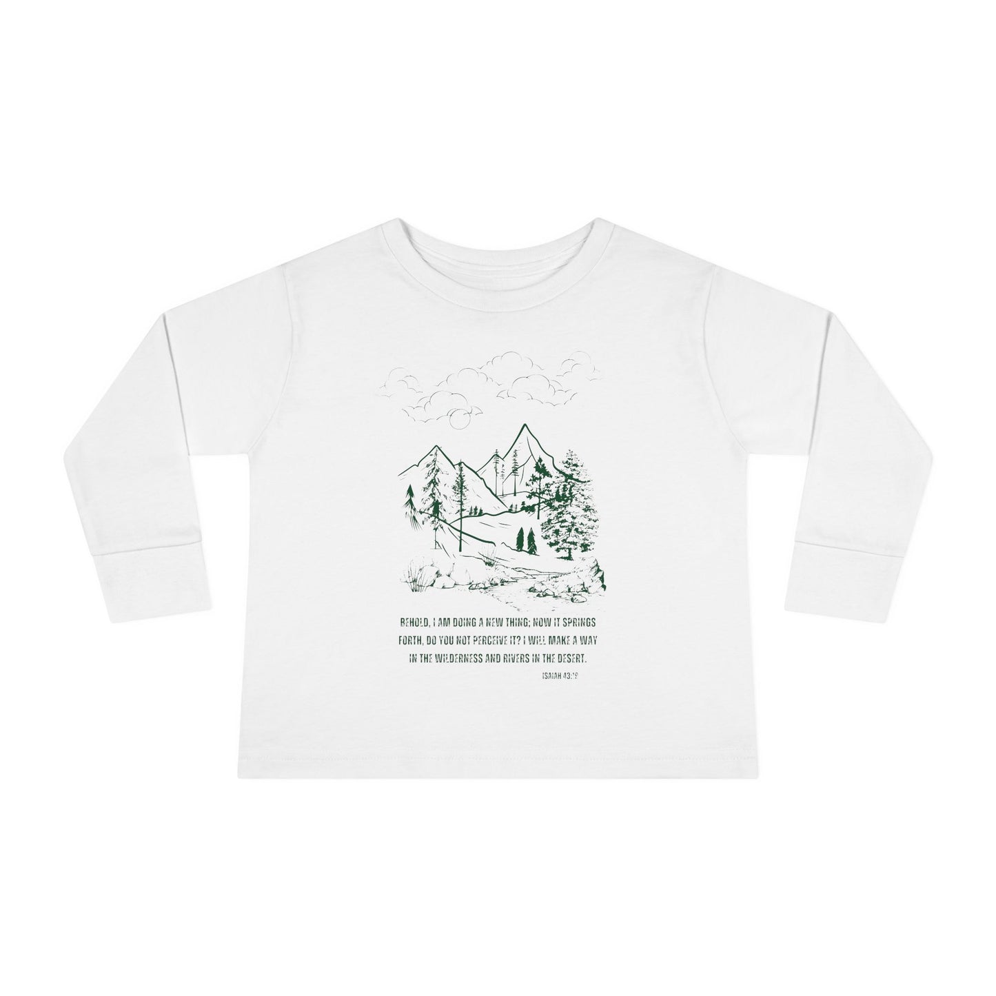 A New Thing Isaiah 43:19 Toddler Long Sleeve Tee