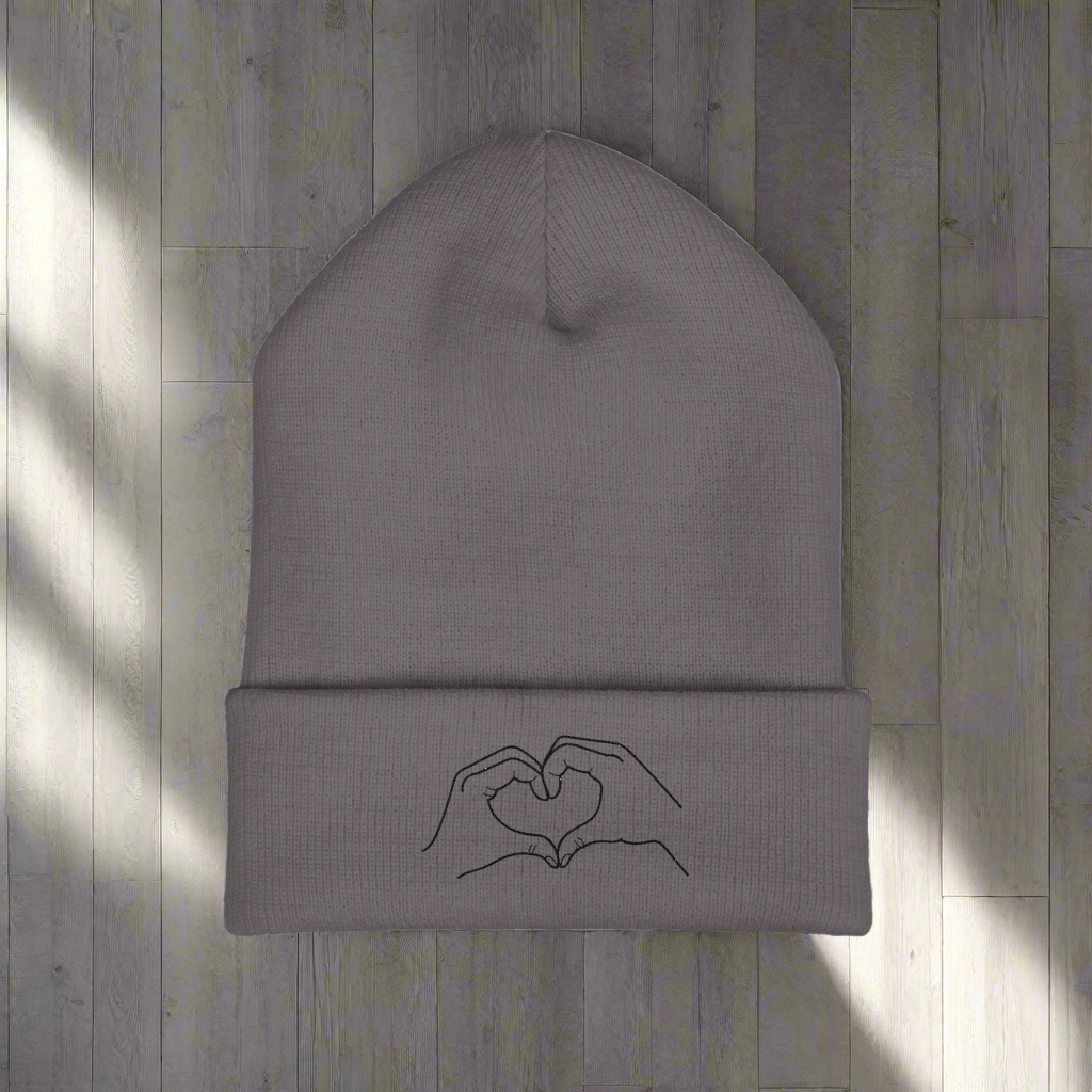 Love Classic Cuffed Beanie | Embroidered Winter Hat